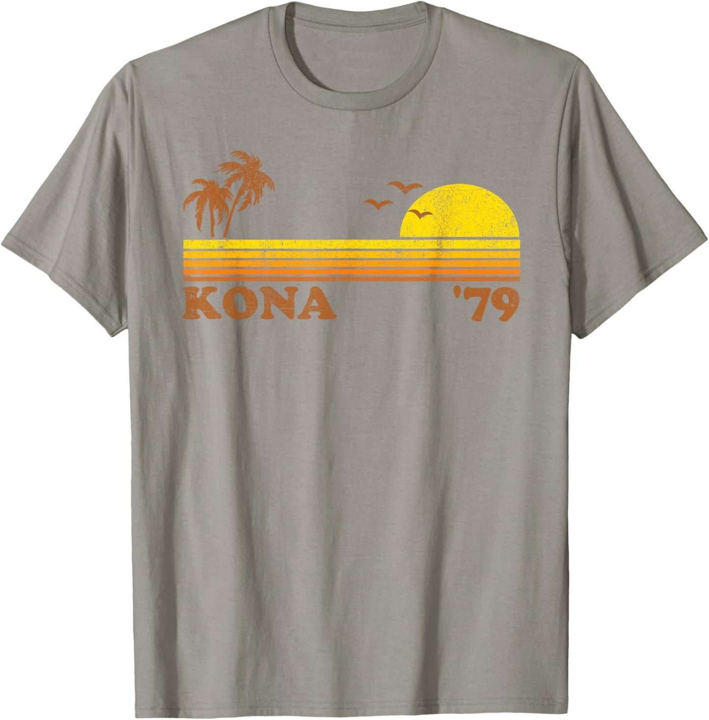 Vintage Kona Hawaii Beach Retro Hawaiian Surfing 70's Gift T-Shirt - T-Shirt | Sand