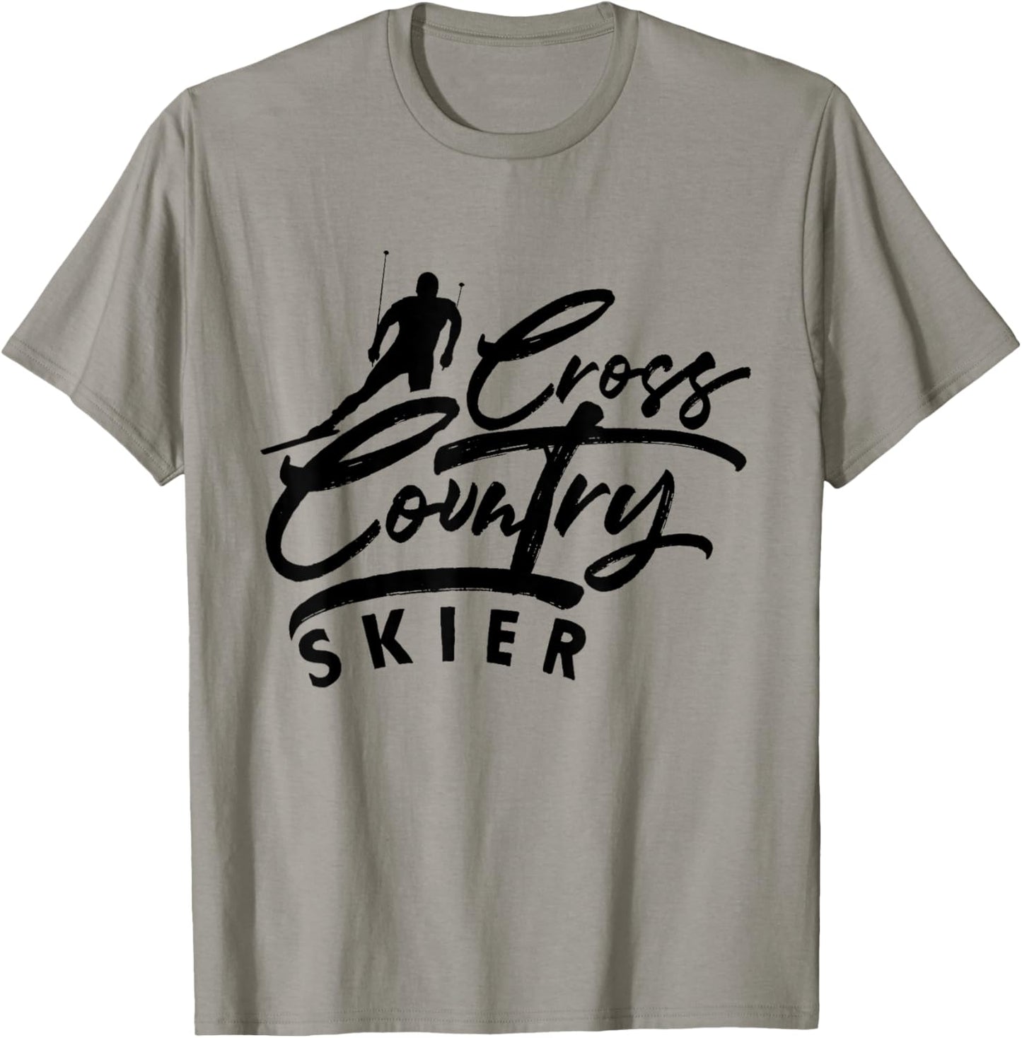 Cross Country Skiing Skier XC Ski Winter Sports Snow T-Shirt - T-Shirt | Sand