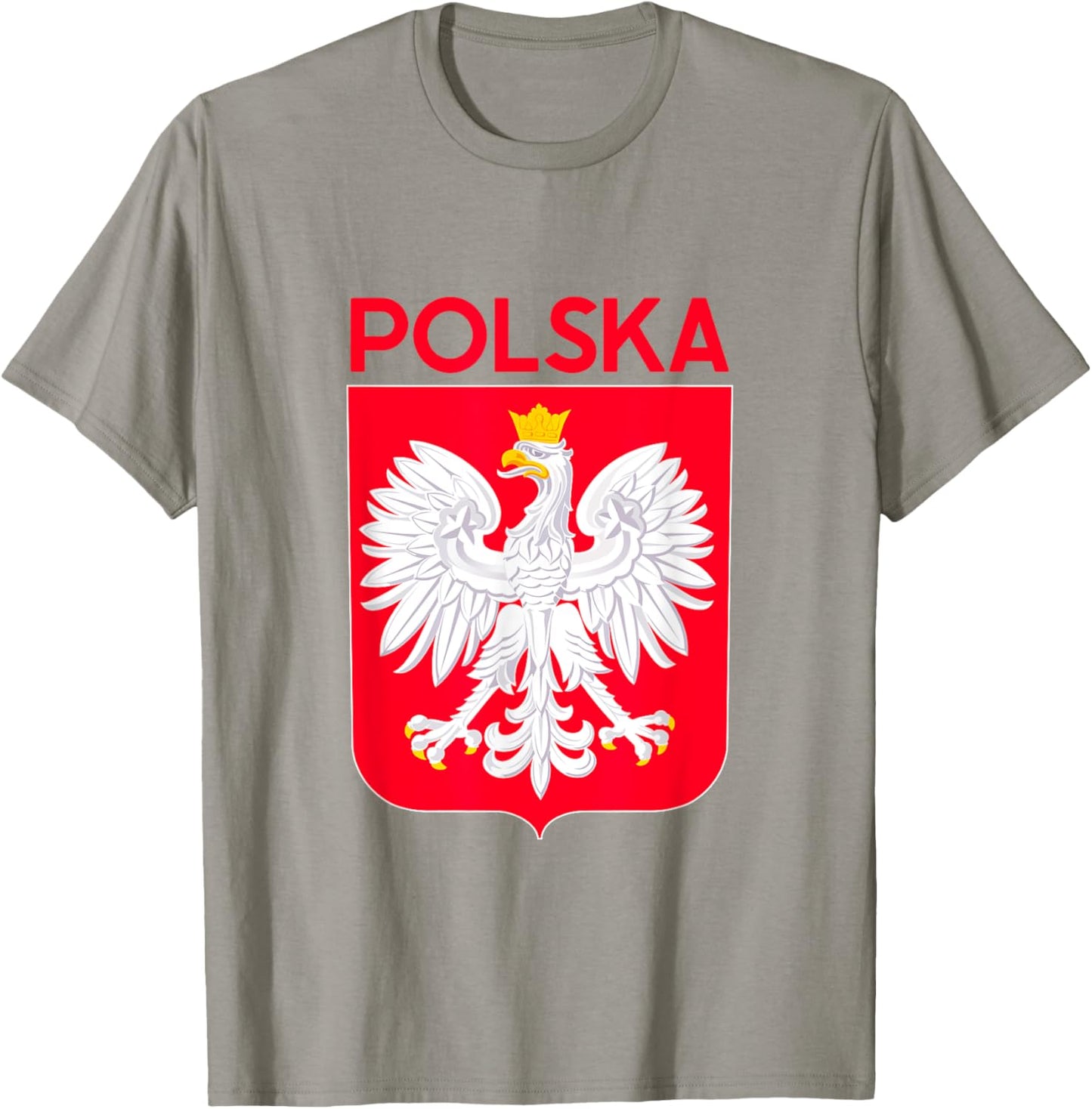Polska Eagle Emblem Poland Flag Polish Culture Pierogi Gift T-Shirt - T-Shirt | Sand