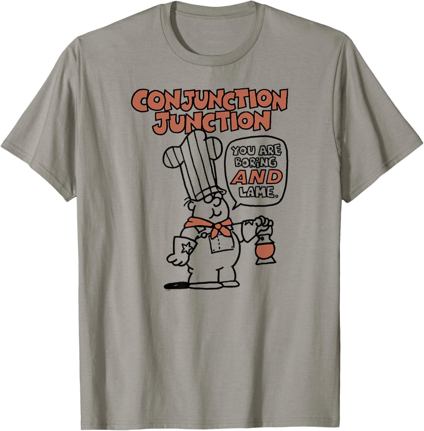 Ripple Junction x Schoolhouse Rock Conjunction Junction Art T-Shirt - T-Shirt | Sand