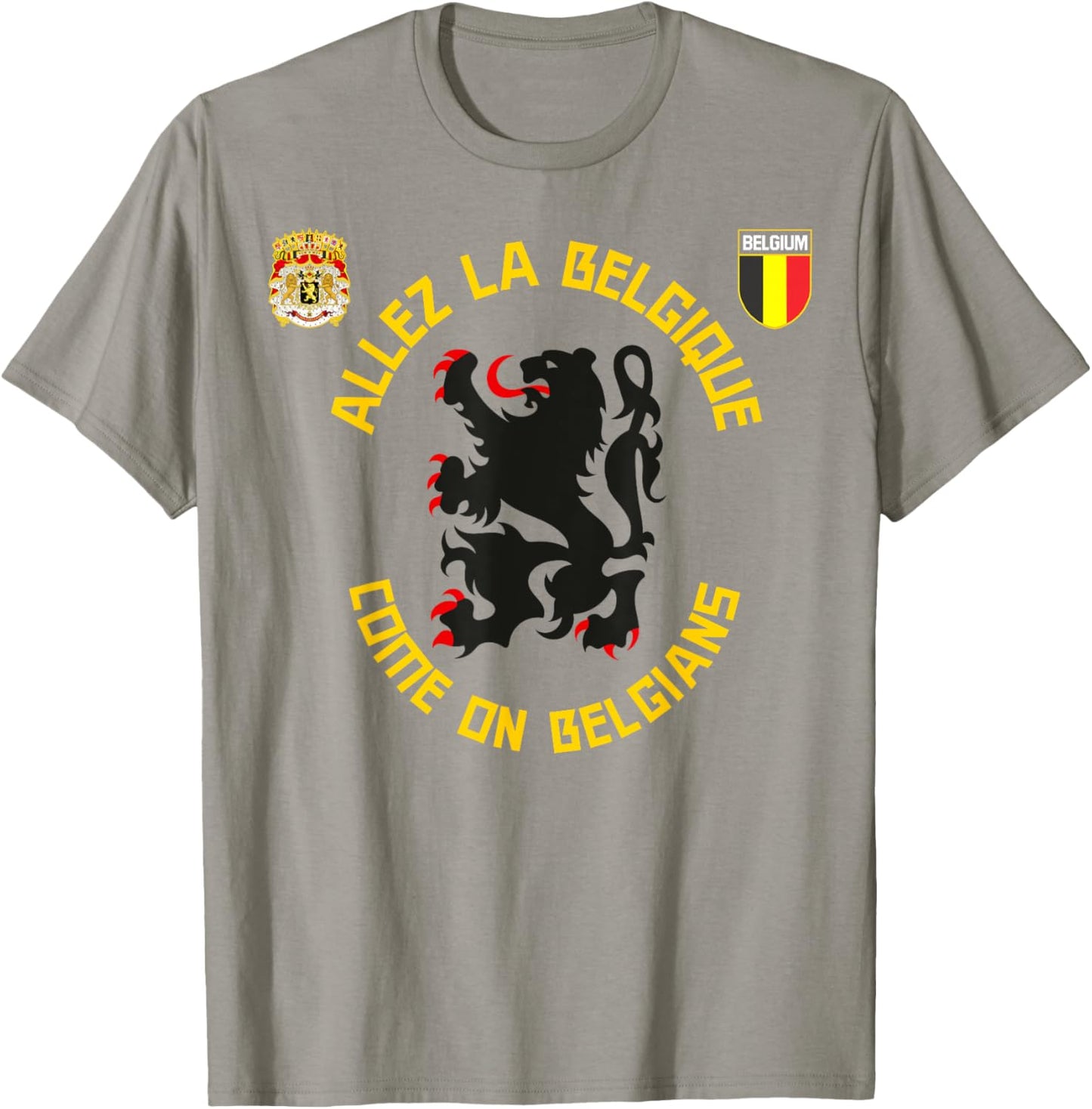 Allez La Belgique Belgian Football Travel Jersey T-Shirt - T-Shirt | Sand