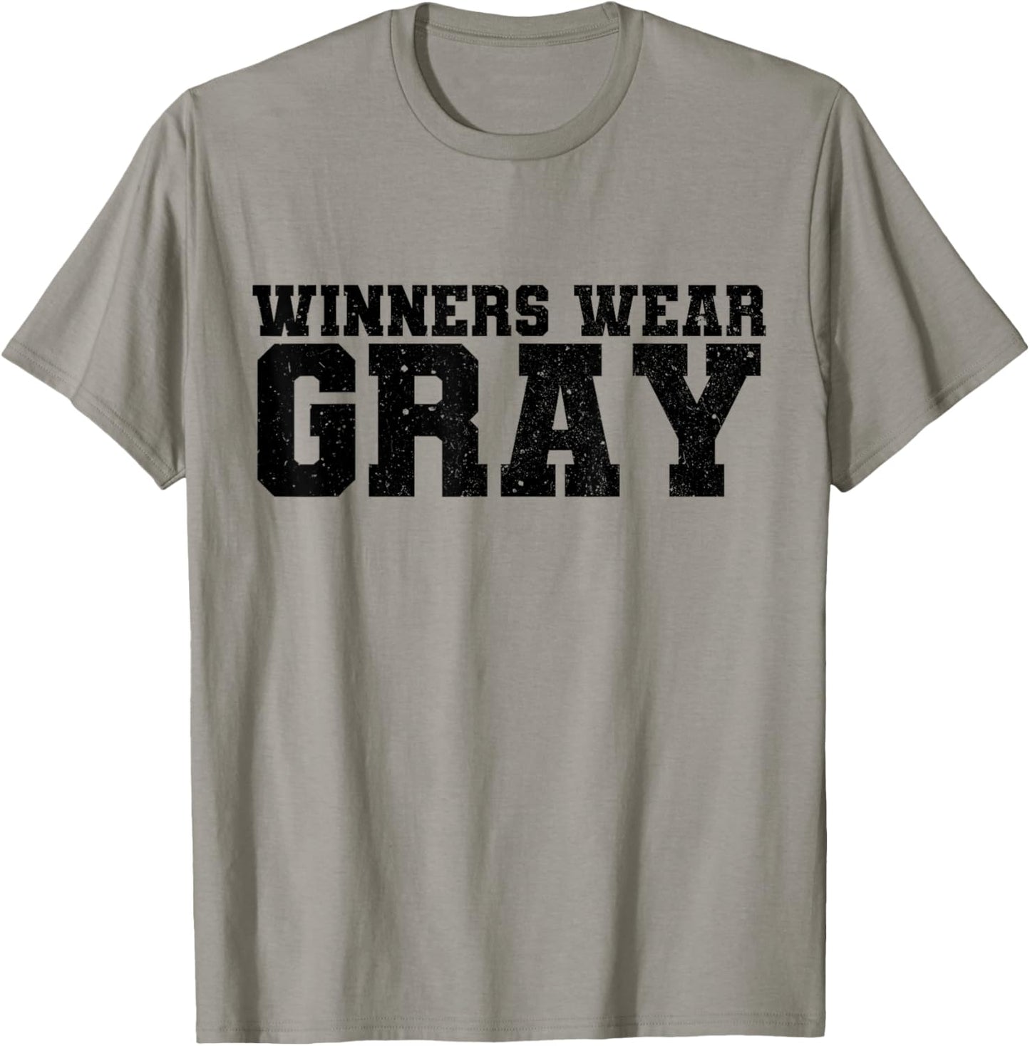 Winners Wear Gray Color War Camp Team Competition Group T-Shirt - T-Shirt | Sand