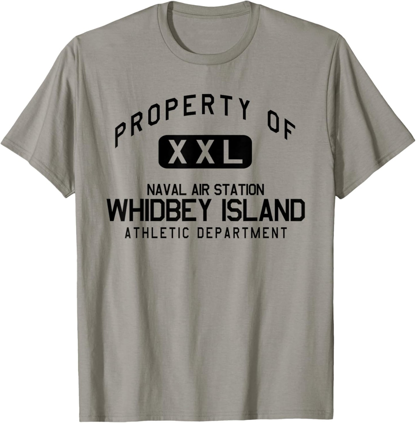 Property of NAS Whidbey Island Athletic Department T-Shirt - T-Shirt | Sand