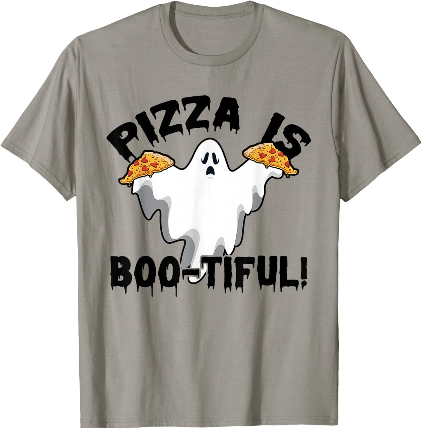 Pizza is Bootiful Eating Pizza Italian Food Lover Pizza T-Shirt - T-Shirt | Sand
