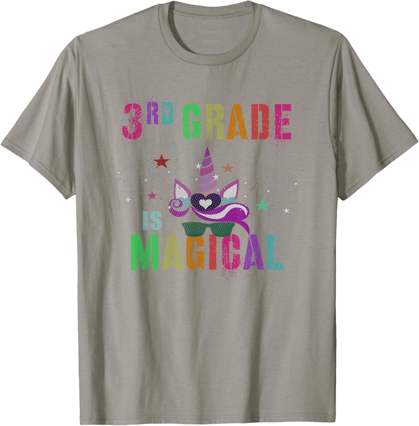 3rd Grader THIRD GRADE IS MAGICAL I'm Unicorn Kids Teacher T-Shirt - T-Shirt | Sand