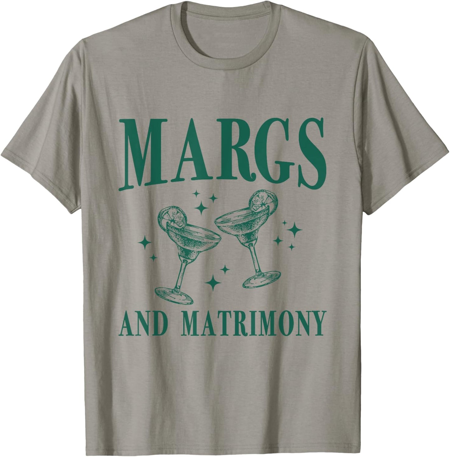 Margs and Matrimony Bachelorette Party Margarita Bach T-Shirt - T-Shirt | Sand