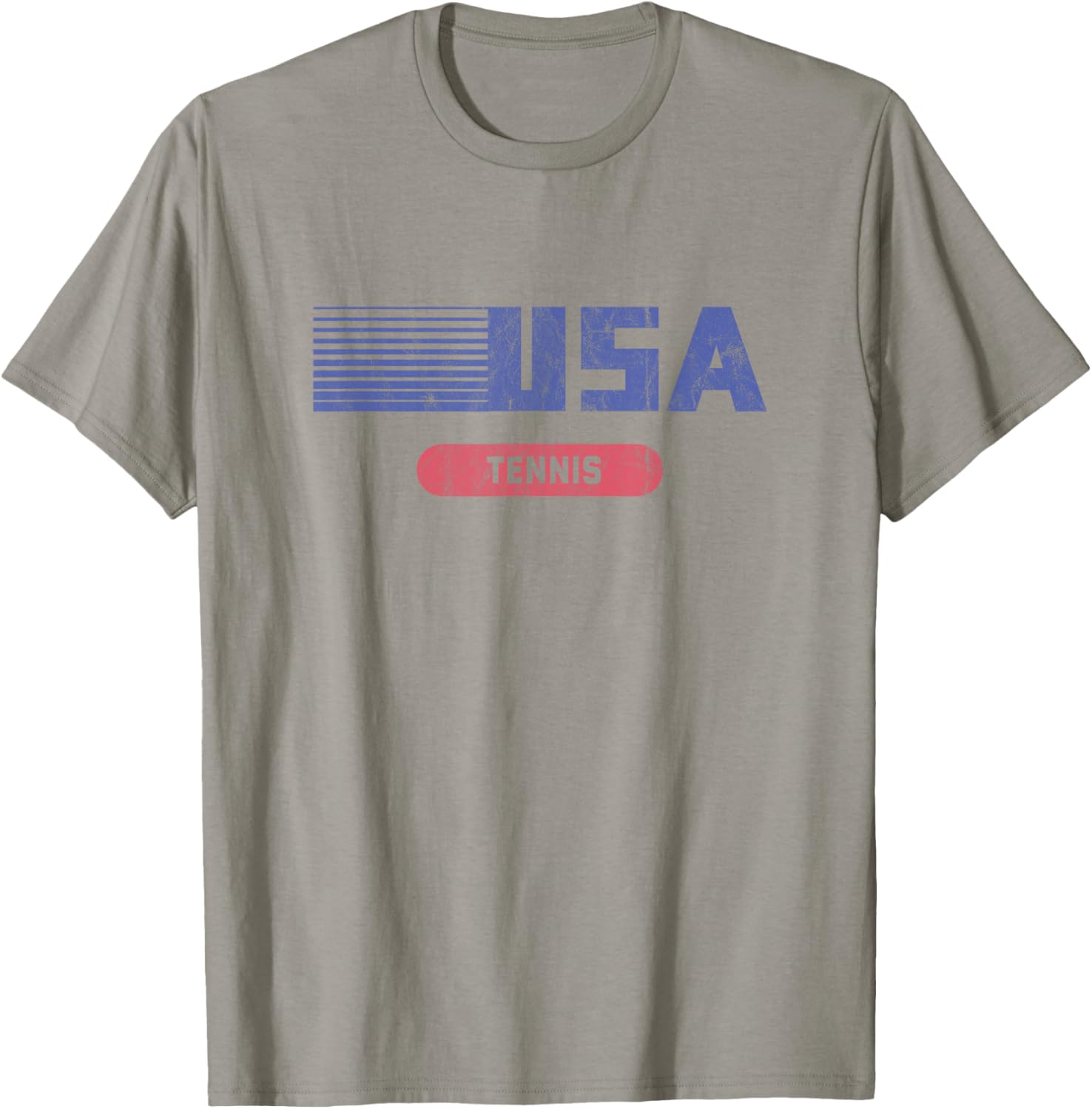 Retro USA 2020 Team American Tennis Vintage T-Shirt - T-Shirt | Sand