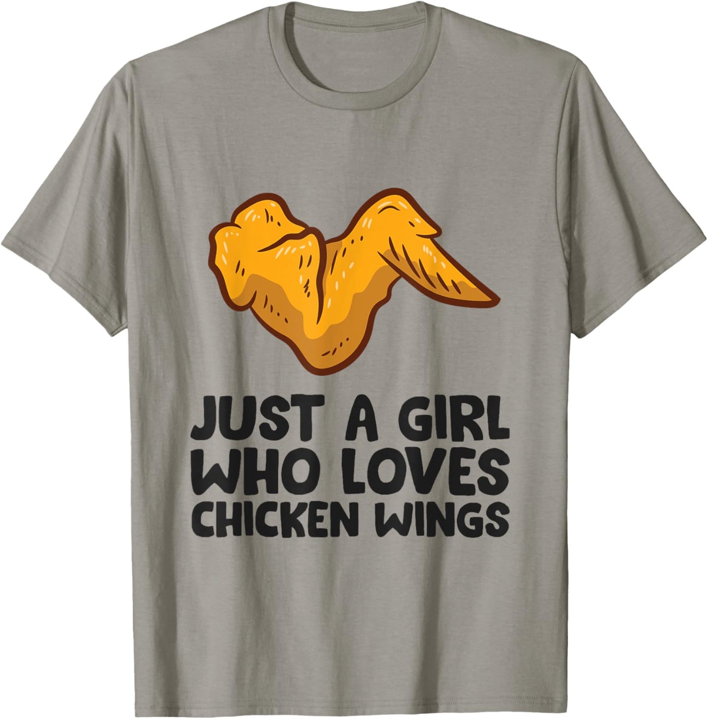 Funny Chicken Wing Just a Girl Who Loves Chicken Wings T-Shirt - T-Shirt | Sand