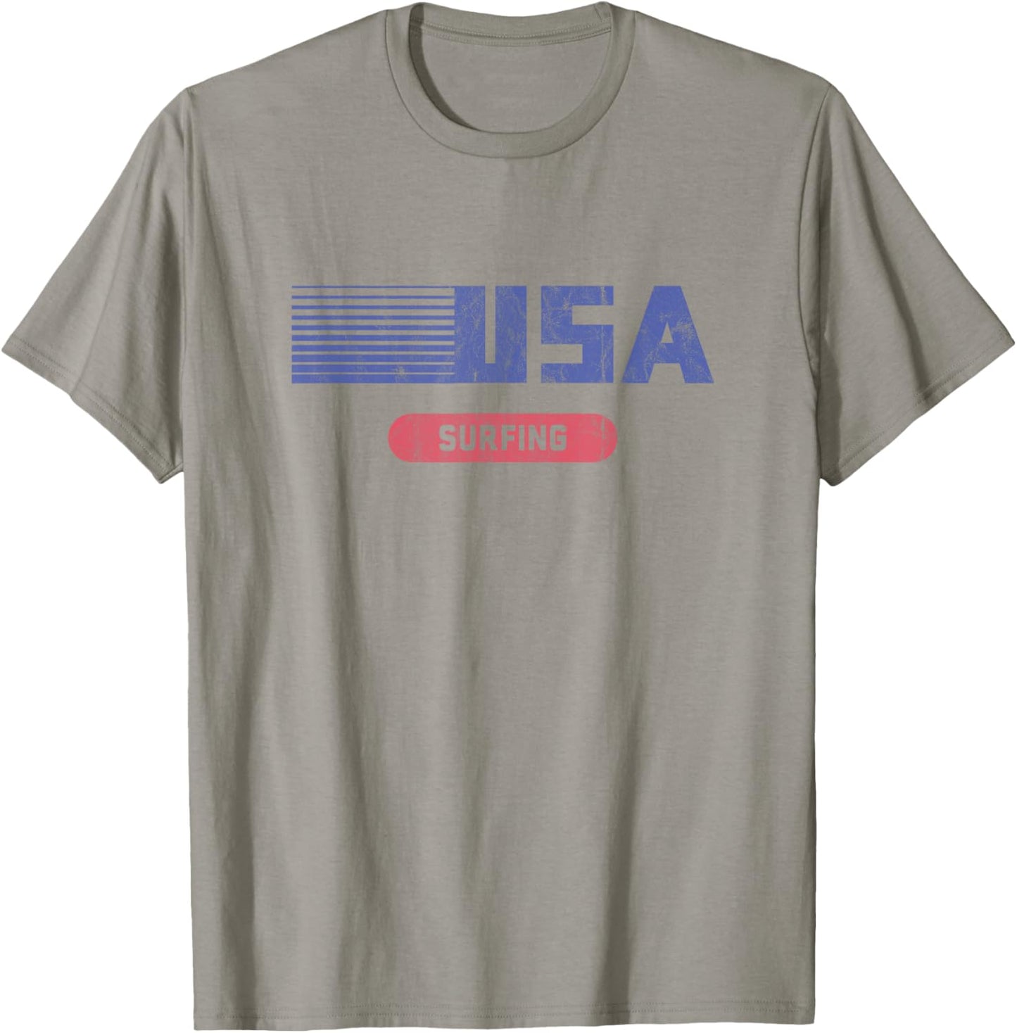 Retro USA 2020 Team American Surfing Vintage T-Shirt - T-Shirt | Sand