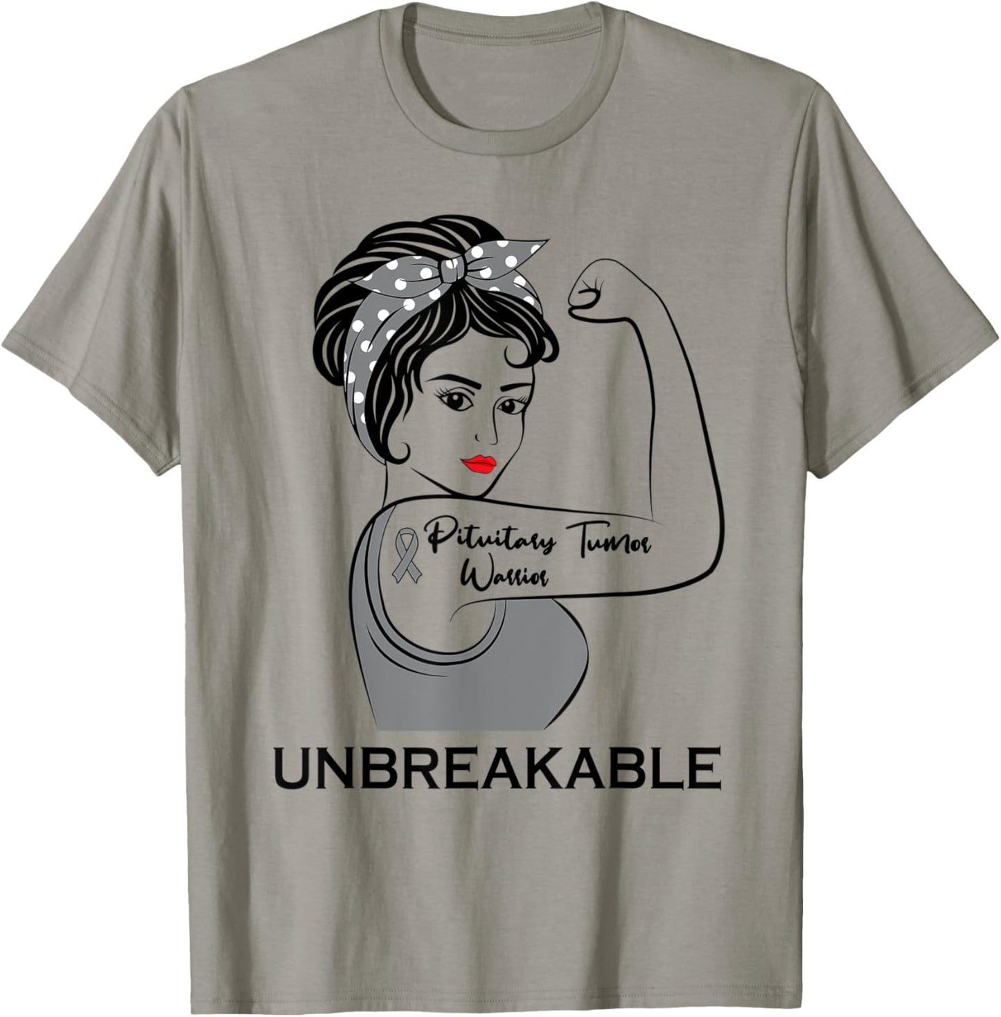 Pituitary Tumor Warrior Unbreakable Awareness Survivor T-Shirt - T-Shirt | Sand