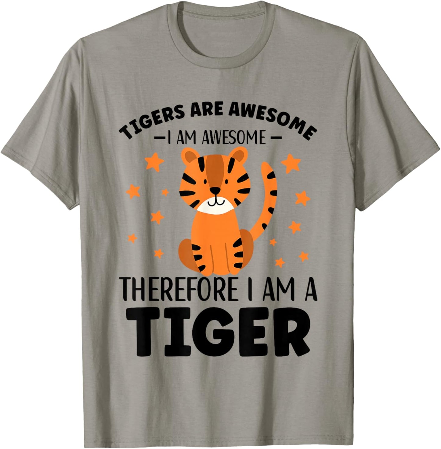 Tigers Are Awesome Cartoon Tiger for Kids Toddlers T-Shirt - T-Shirt | Sand