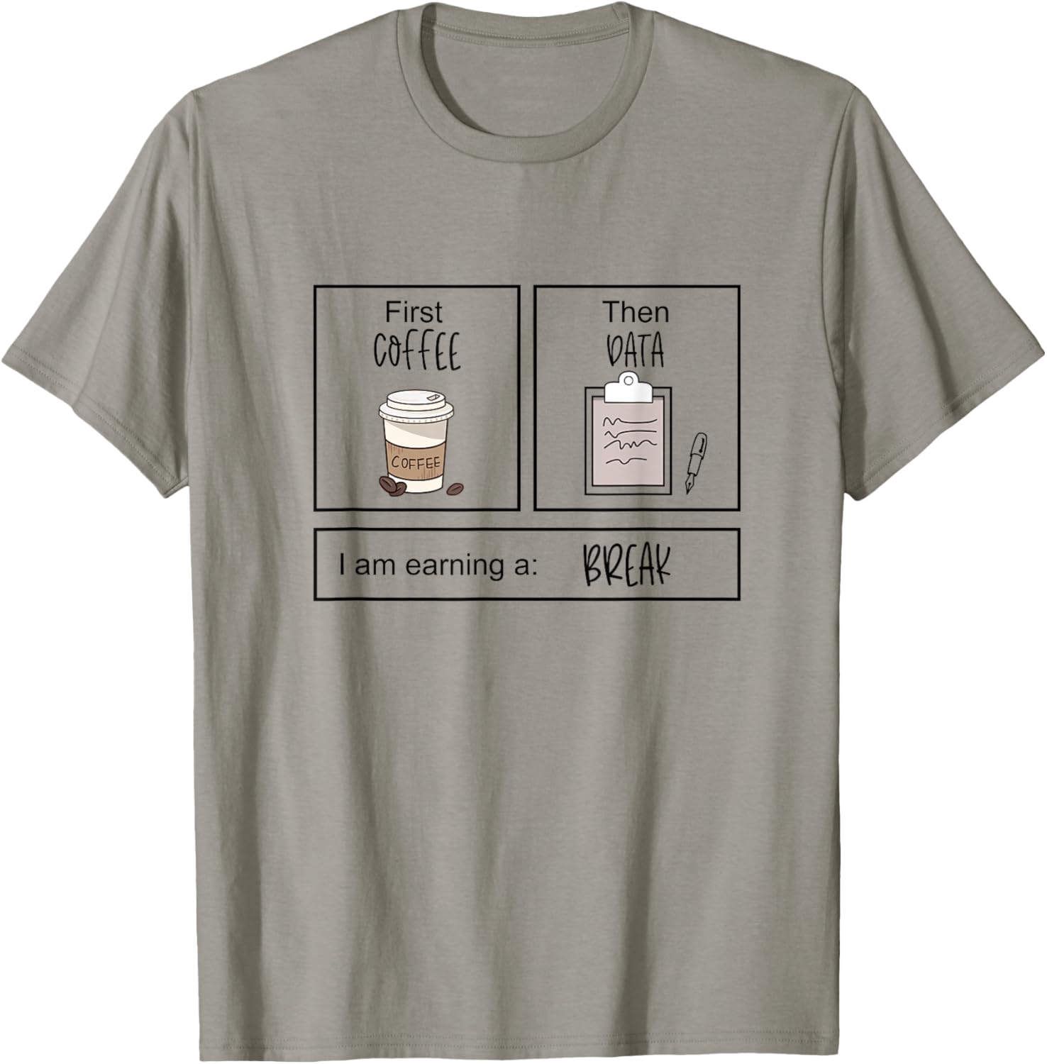 First Coffee Then IEP Teacher SPED Teacher Coffee Lover Gift Small T-Shirt - T-Shirt | Sand