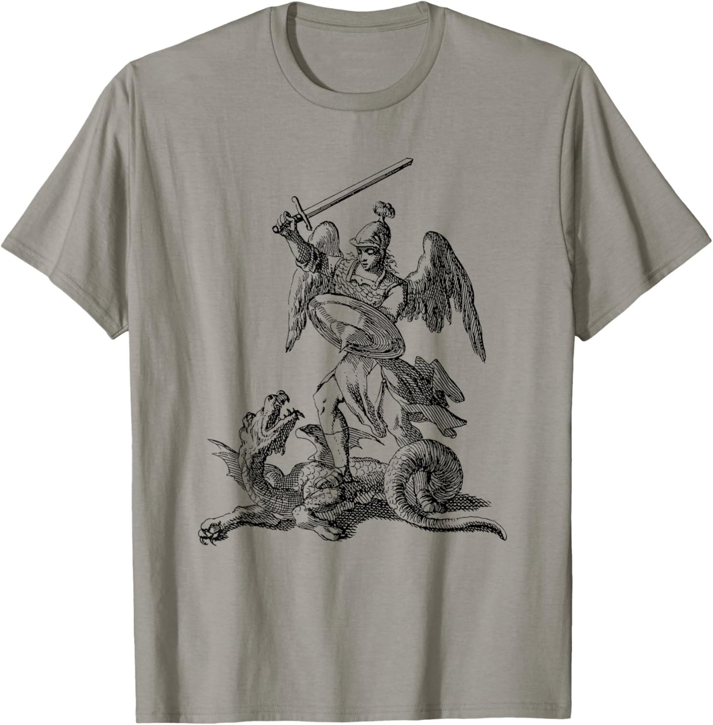 Saint George Shirt St George Slaying the Dragon Artwear T-Shirt - T-Shirt | Sand