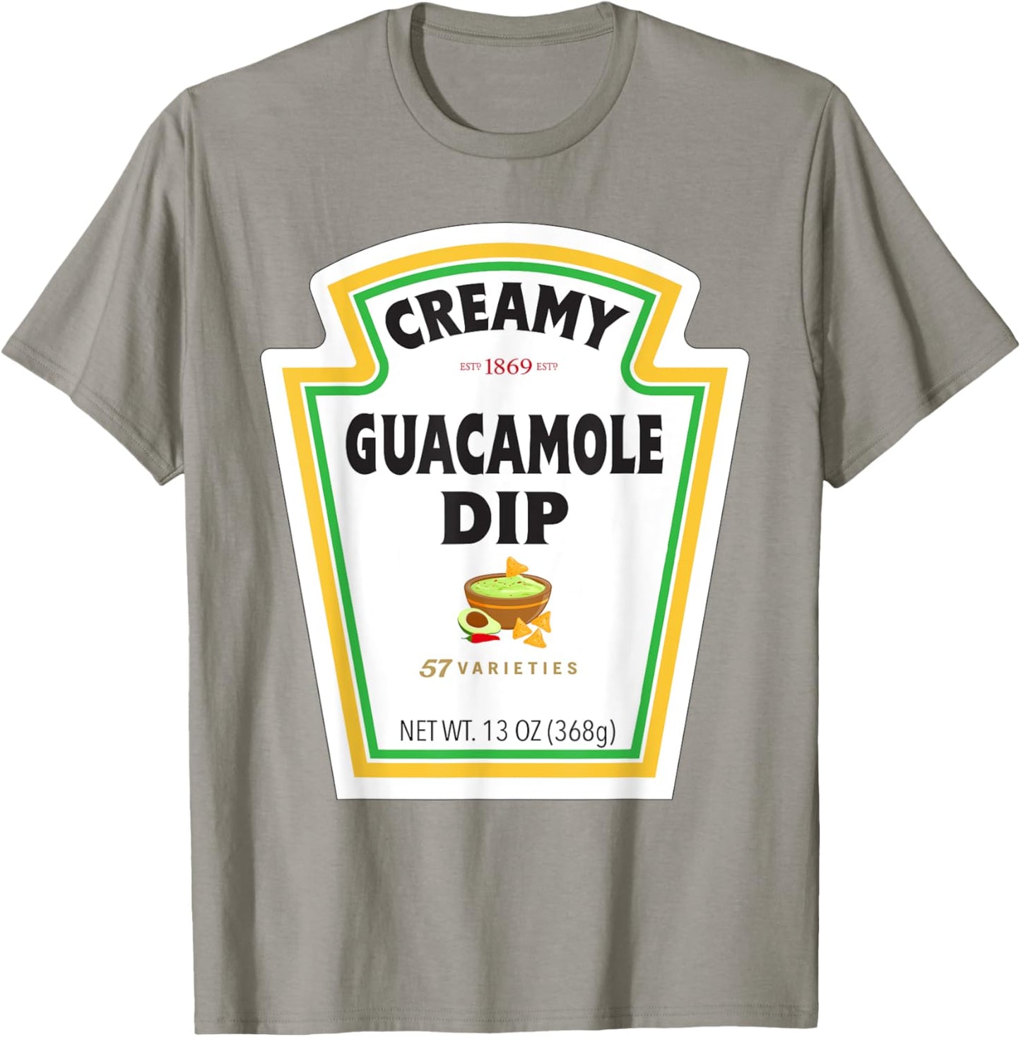 Creamy Avocado Sauce Bottle Label Funny Halloween Costume T-Shirt - T-Shirt | Sand