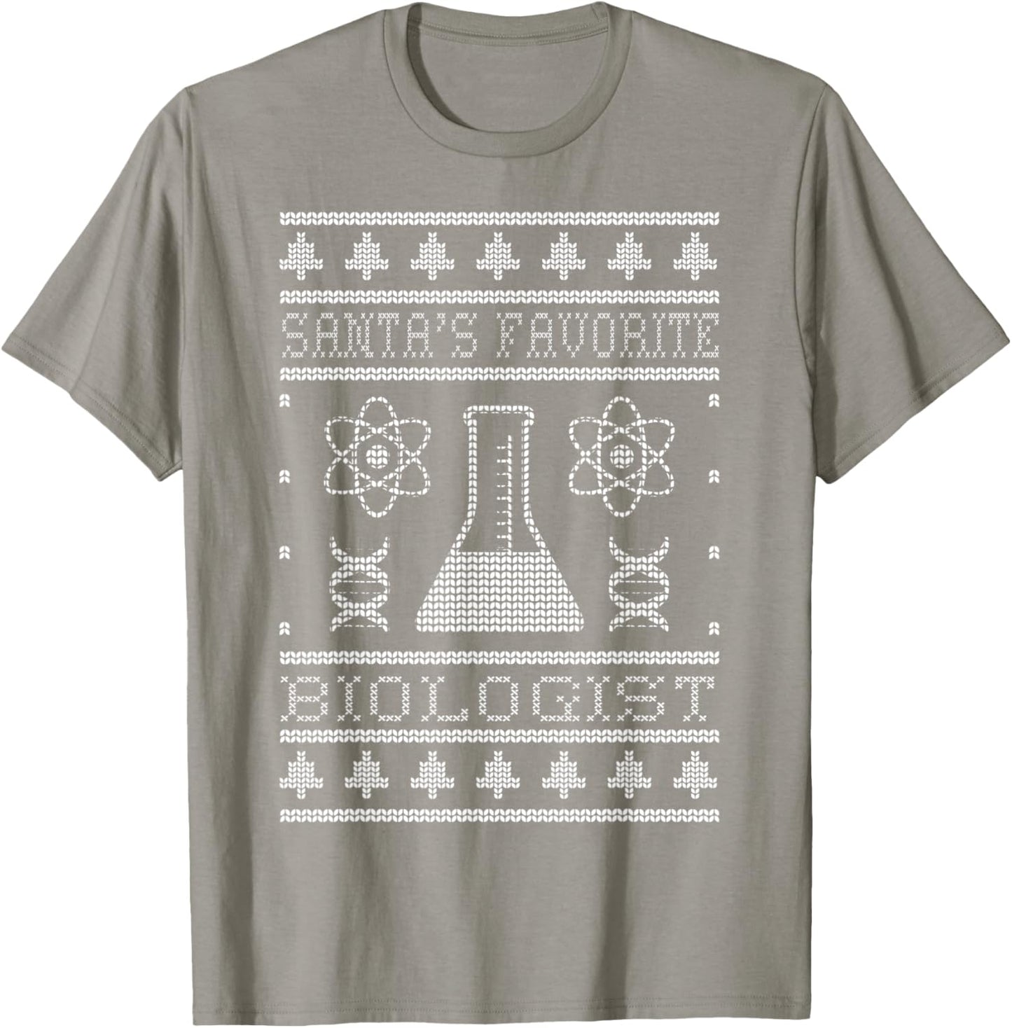 Santa's Favorite Biologist Christmas Biology Science Lover T-Shirt - T-Shirt | Sand