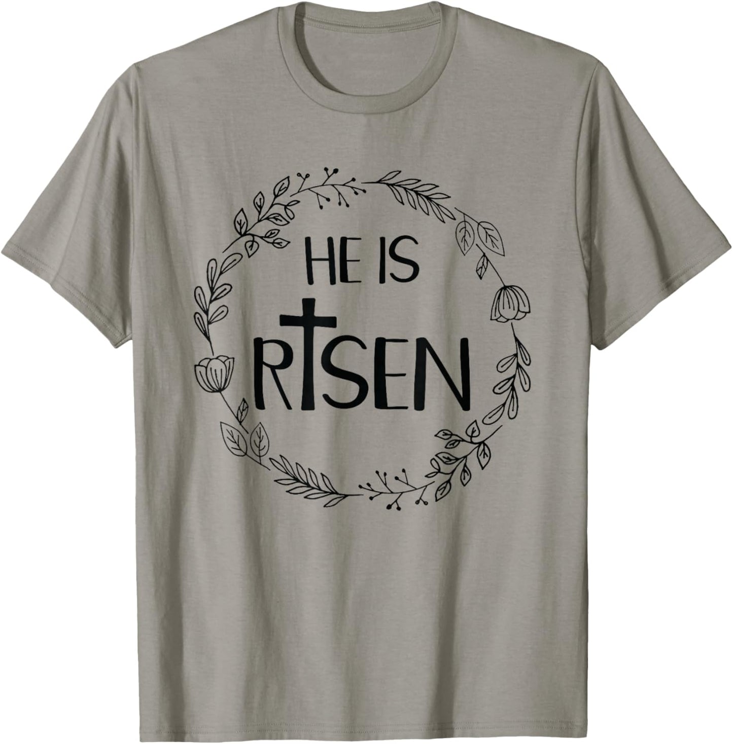He Is Risen Shirt For Christians Happy Easter Jesus T-Shirt - T-Shirt | Sand