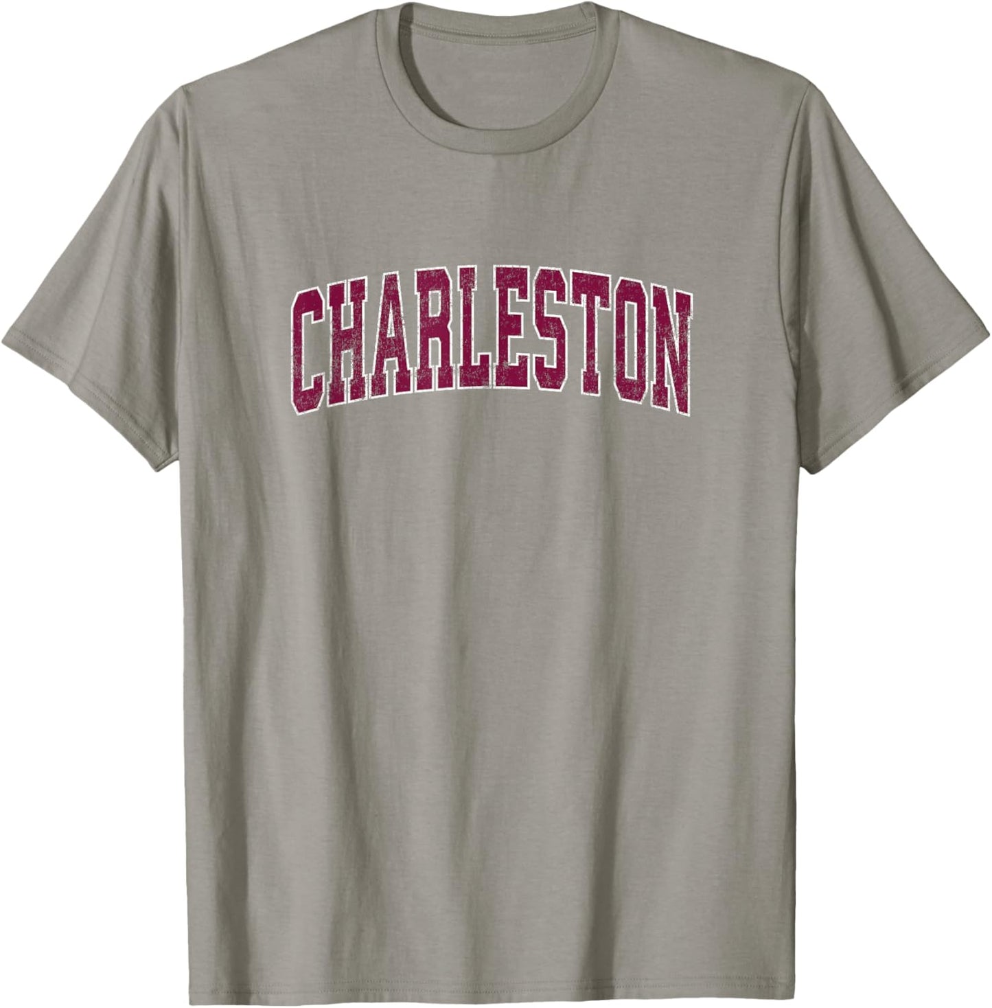 Charleston South Carolina SC Vintage Athletic Sports Design T-Shirt - T-Shirt | Sand