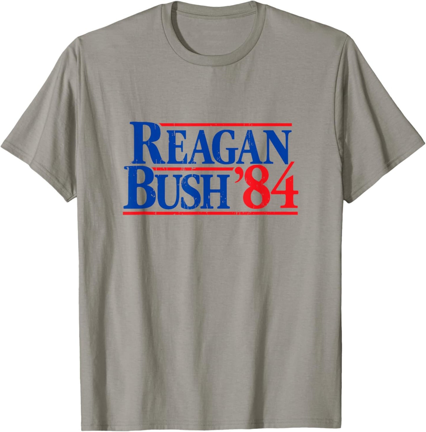 Reagan Bush '84 Vintage Republican T-Shirt - T-Shirt | Sand