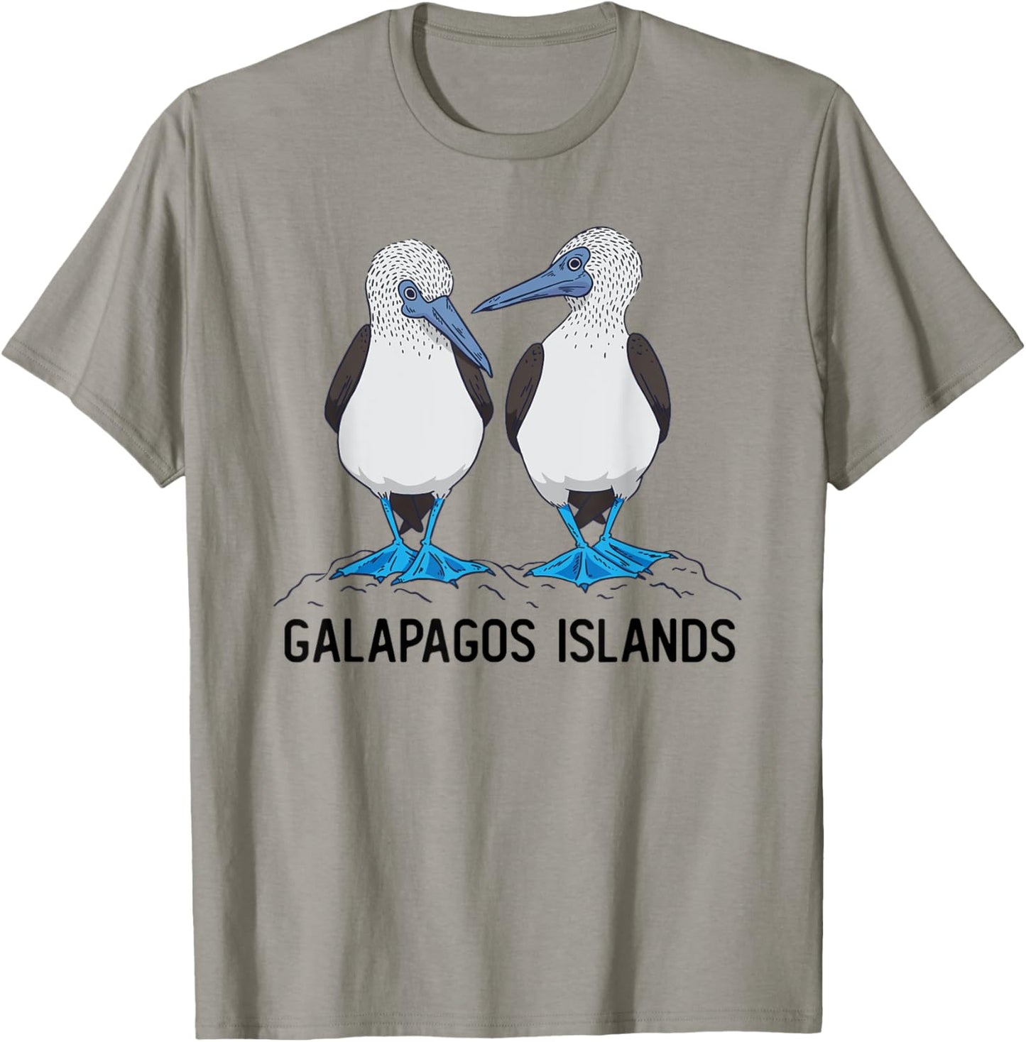 Seabirds Blue-footed Booby Bird Galapagos T-Shirt - T-Shirt | Sand