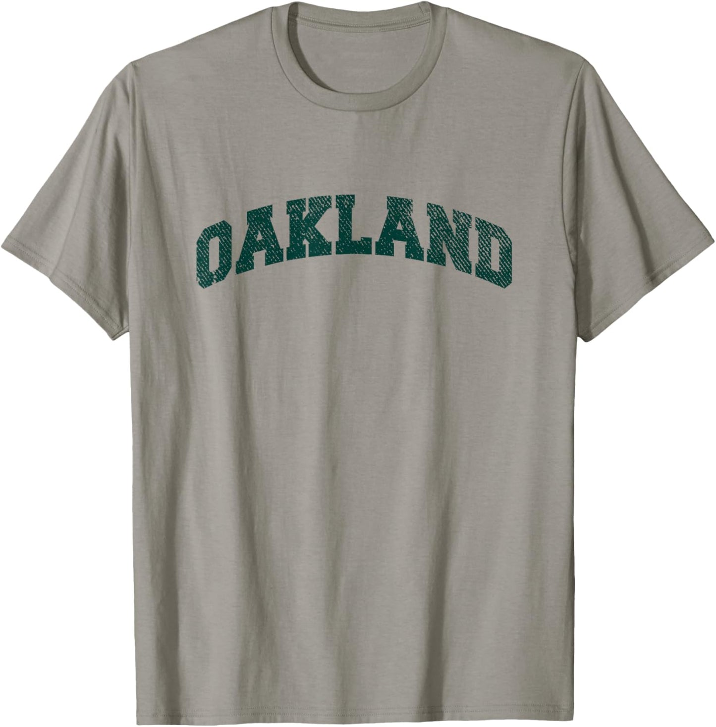 Oakland Classic Athletic Sports Distressed T-Shirt - T-Shirt | Sand