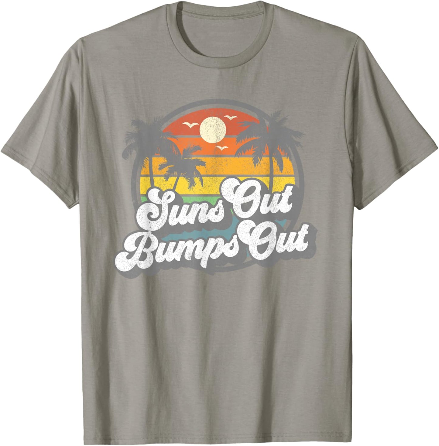Suns Out Bumps Out Beach Funny Pregnancy Cute Maternity Gift T-Shirt - T-Shirt | Sand