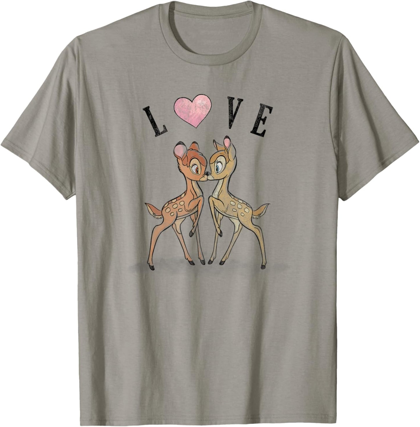 Disney Bambi & Faline Love Heart T-Shirt - T-Shirt | Sand