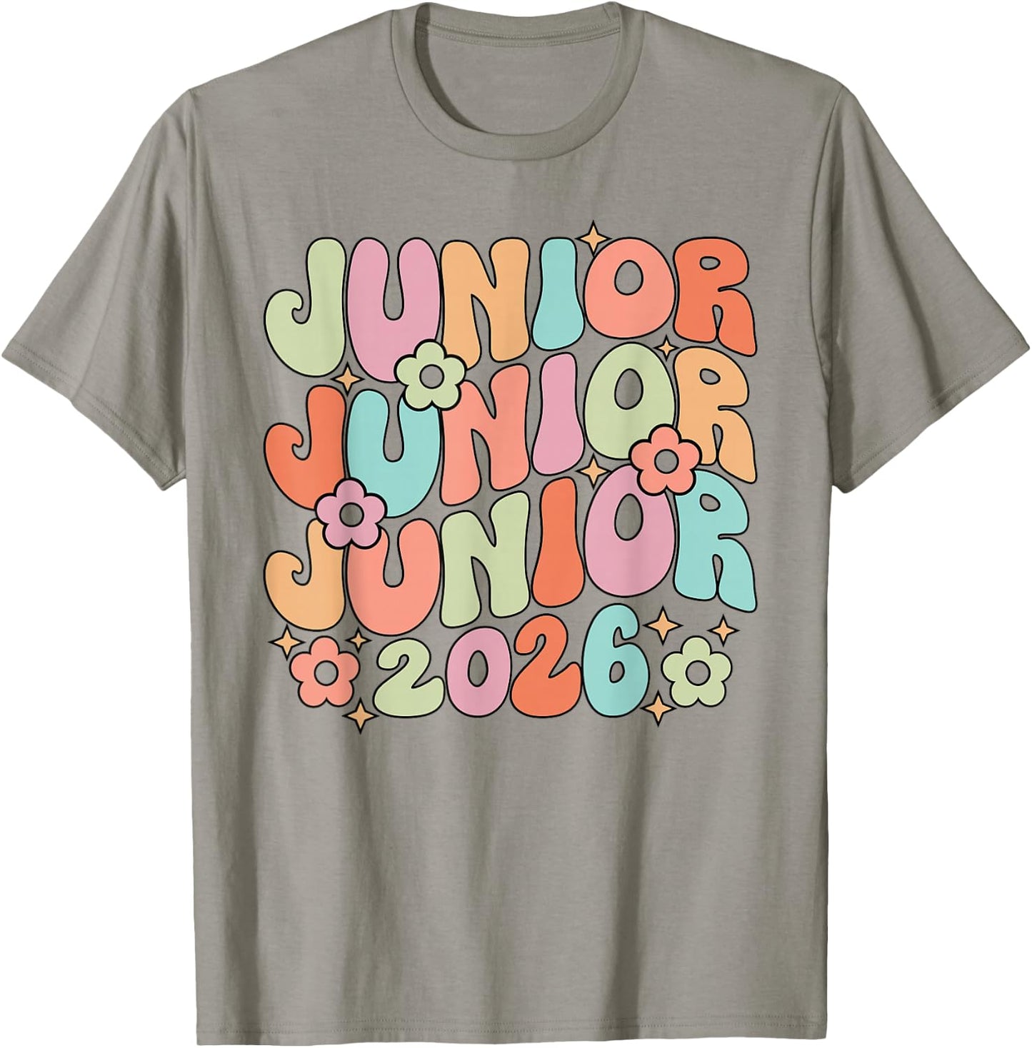 Groovy Junior 2026 Graduation Class Of 2026 Junior T-Shirt - T-Shirt | Sand