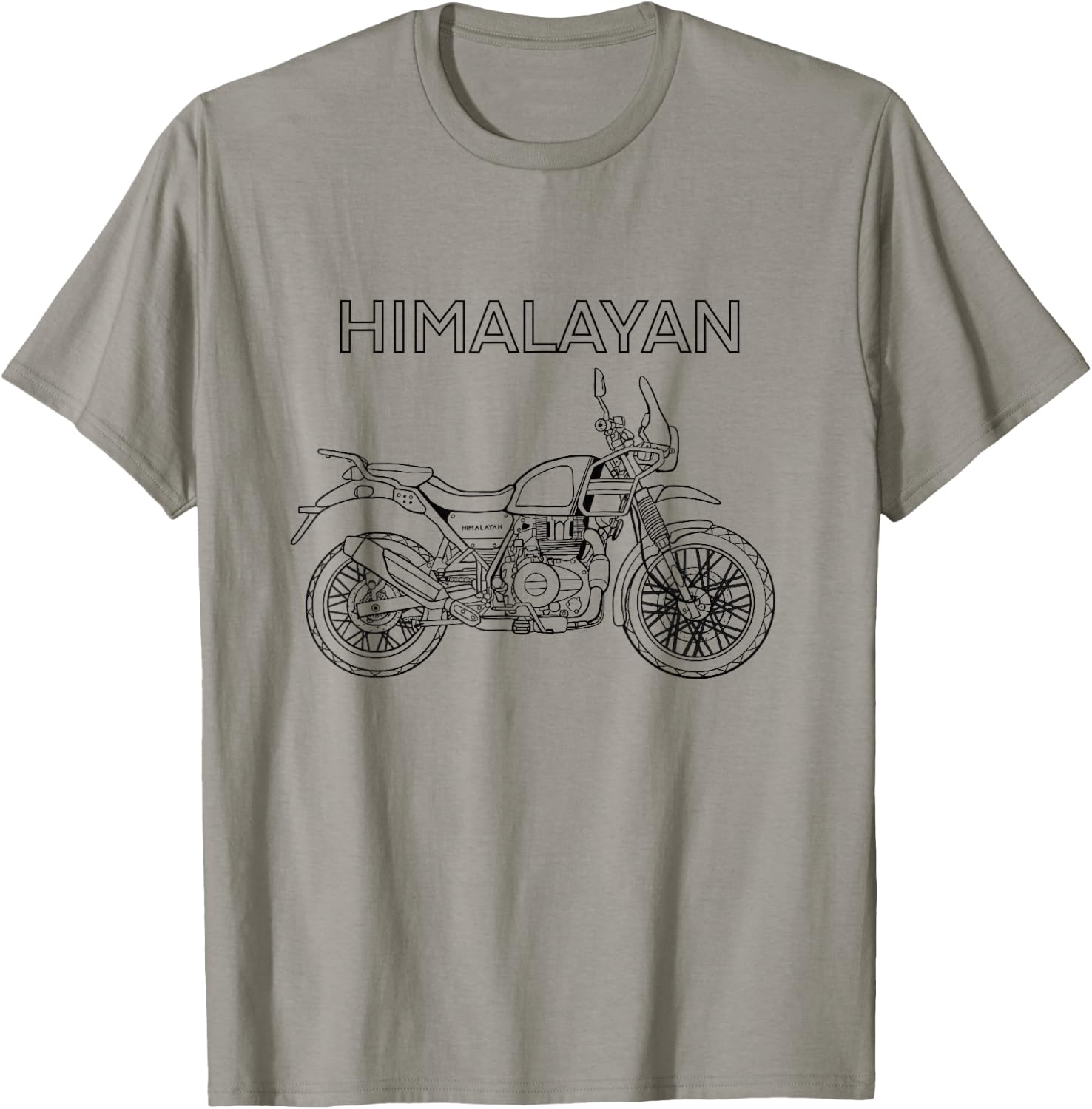 Himalayan Adventure Bike Motorcycle Riding T-Shirt - T-Shirt | Sand