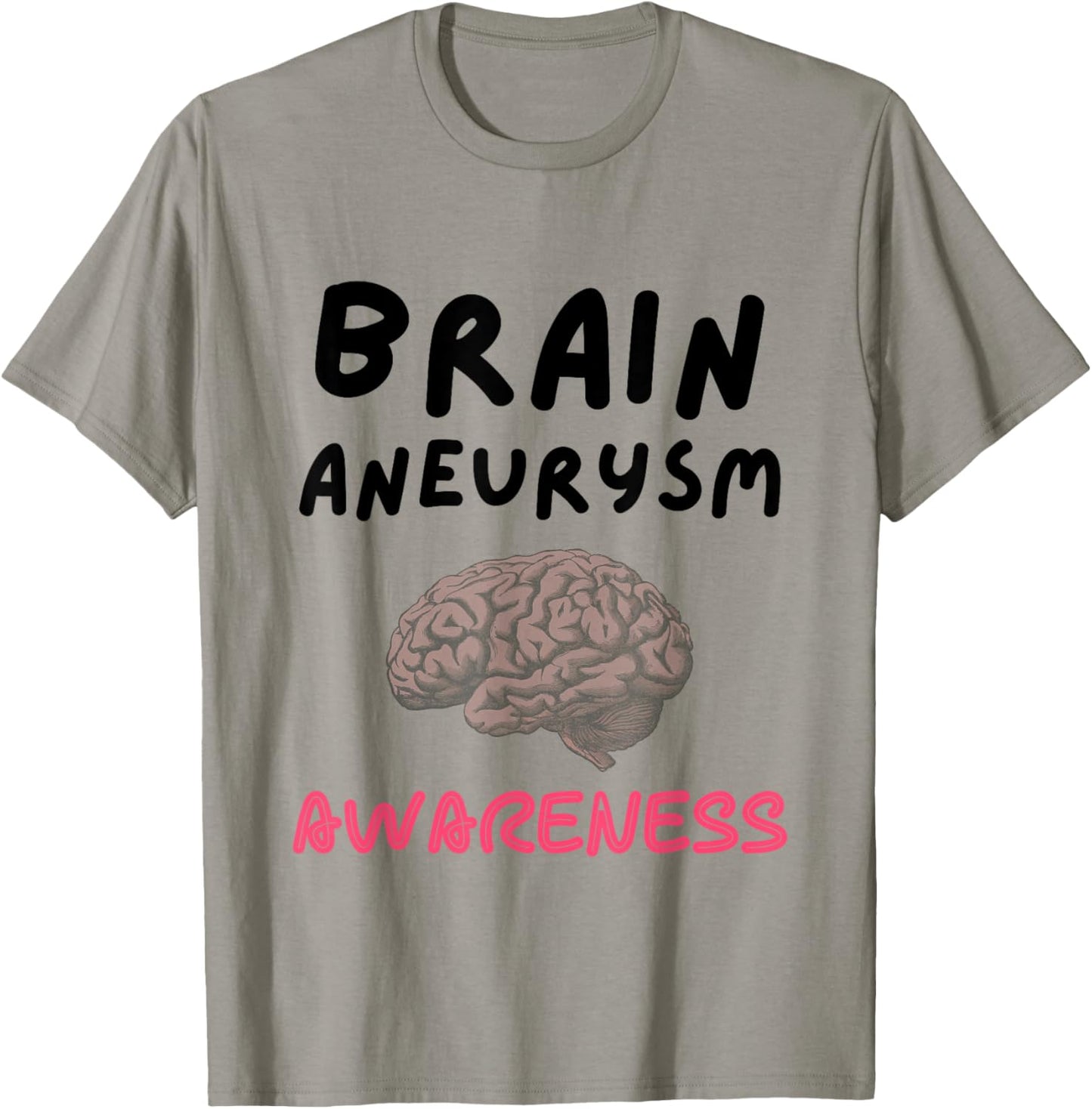 Brain Aneurysm Awareness Burgundy Ribbon Aneurysm Survivor T-Shirt - T-Shirt | Sand
