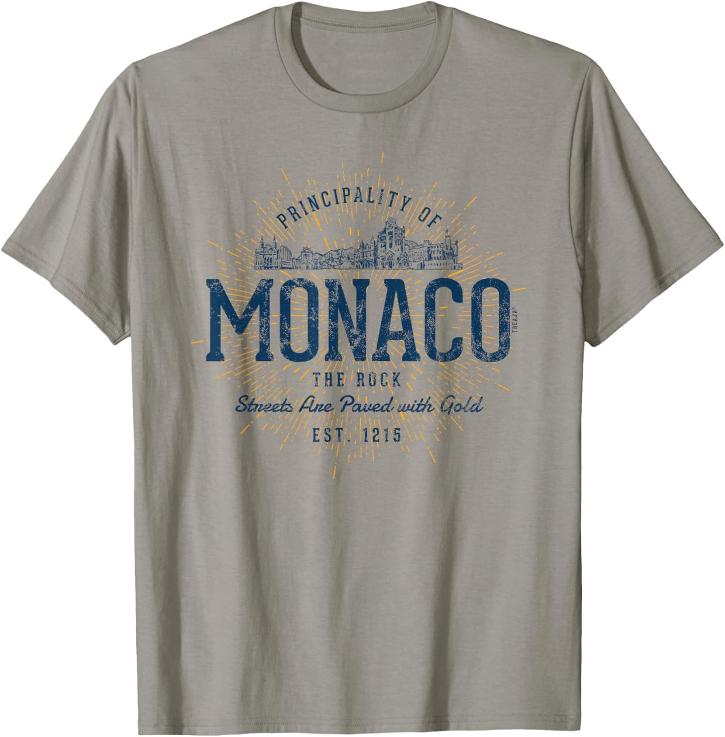 Retro Style Vintage Monaco T-Shirt - T-Shirt | Sand