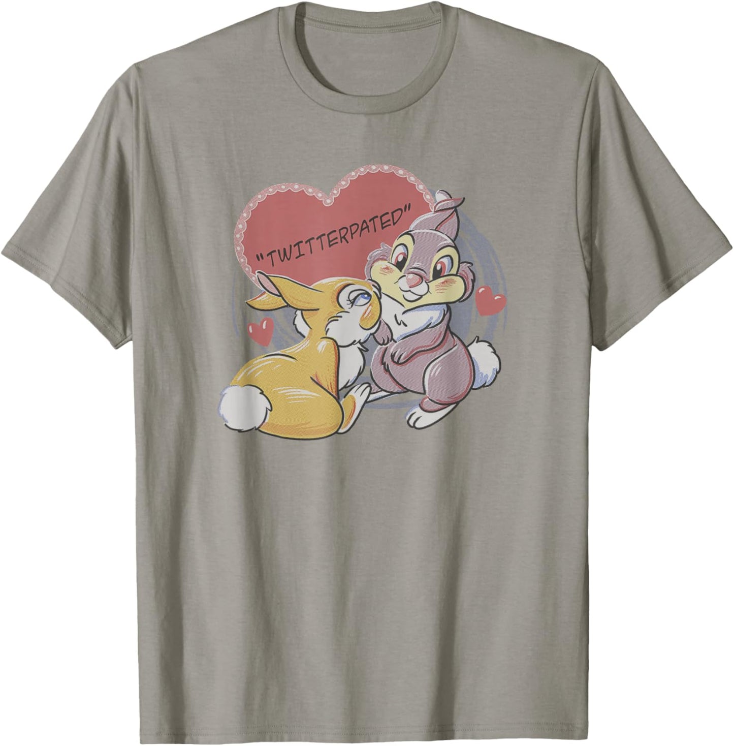 Disney Bambi Thumper & Miss Bunny Valentine's Day Vintage T-Shirt - T-Shirt | Sand