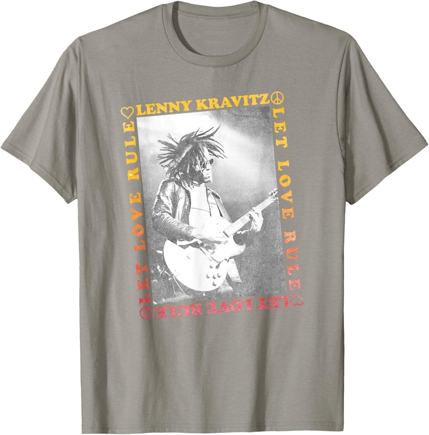 Lenny Kravitz – Guitar Let Love Rule T-Shirt - T-Shirt | Sand