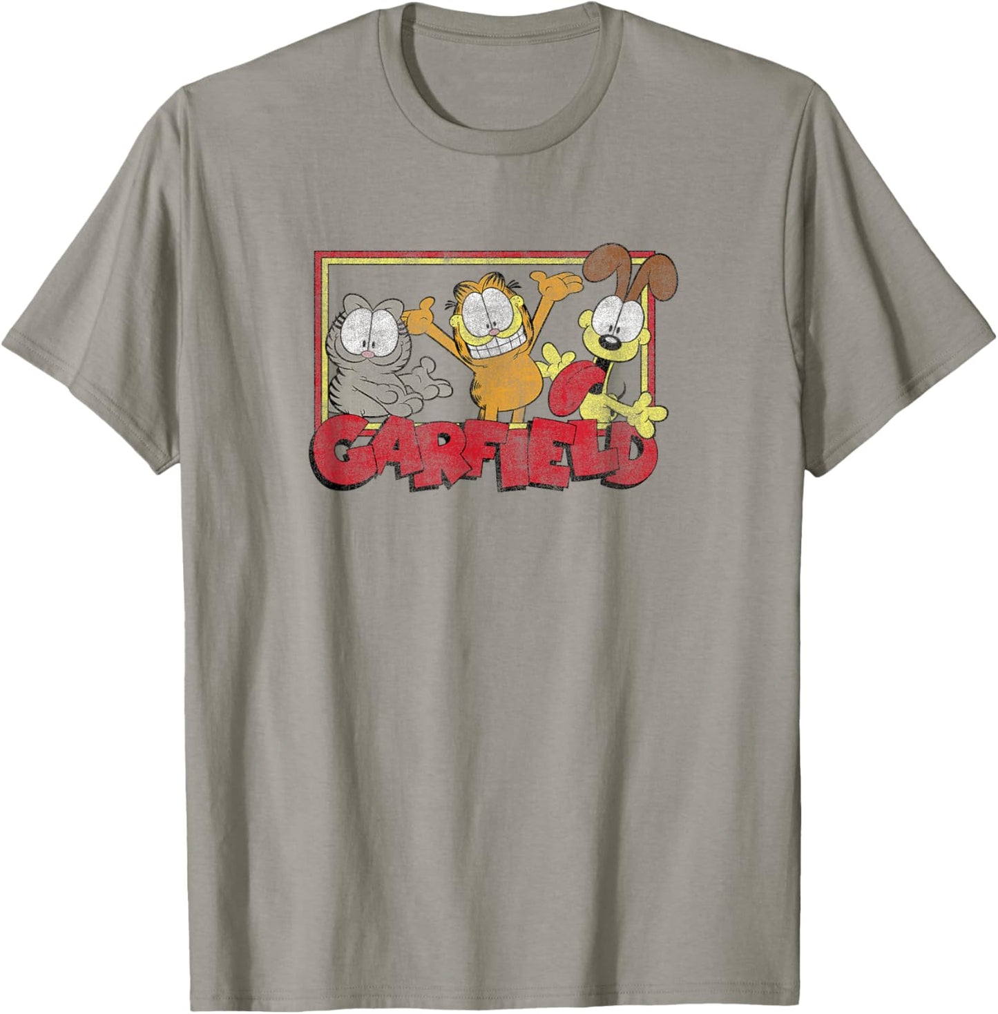 Garfield Odie Garfield Nermal Group T-Shirt - T-Shirt | Sand