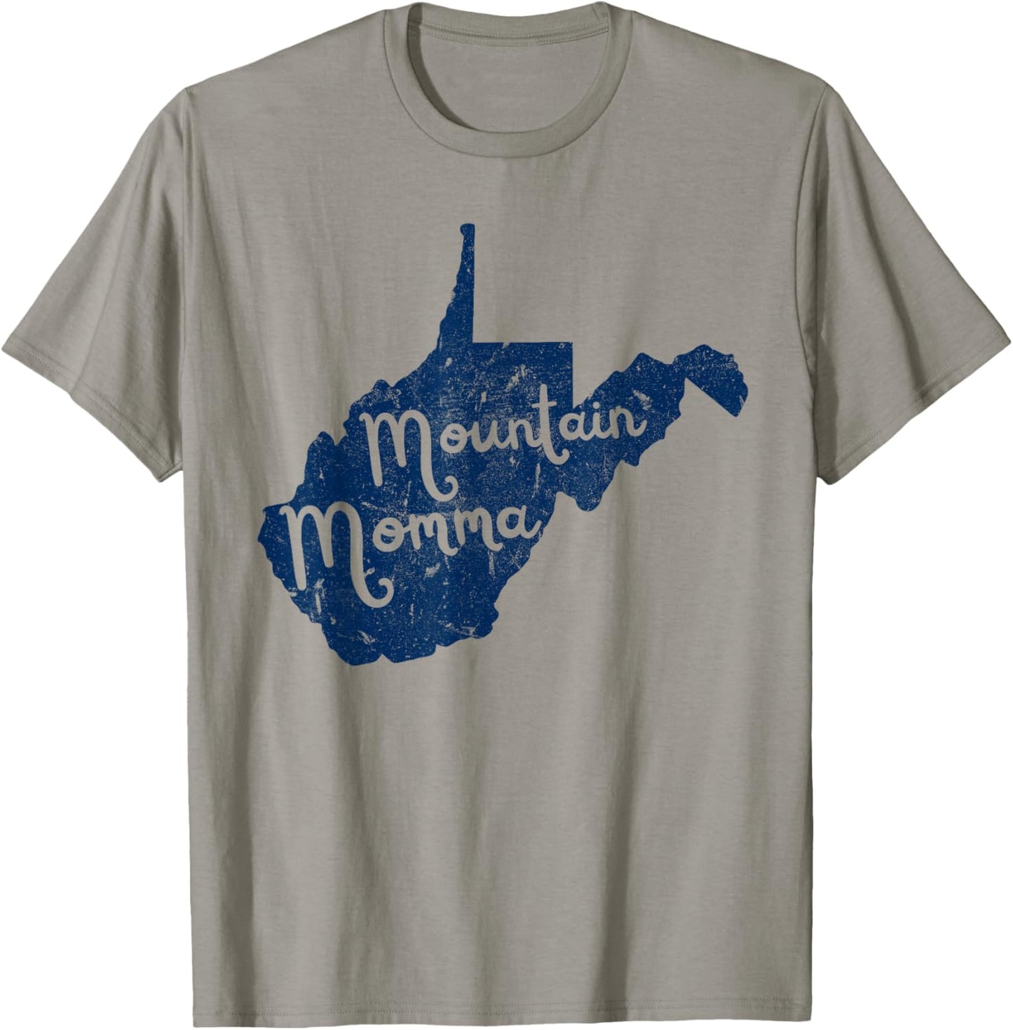 West Virginia Map Mountain Momma WV 304 Home Vintage T-Shirt - T-Shirt | Sand