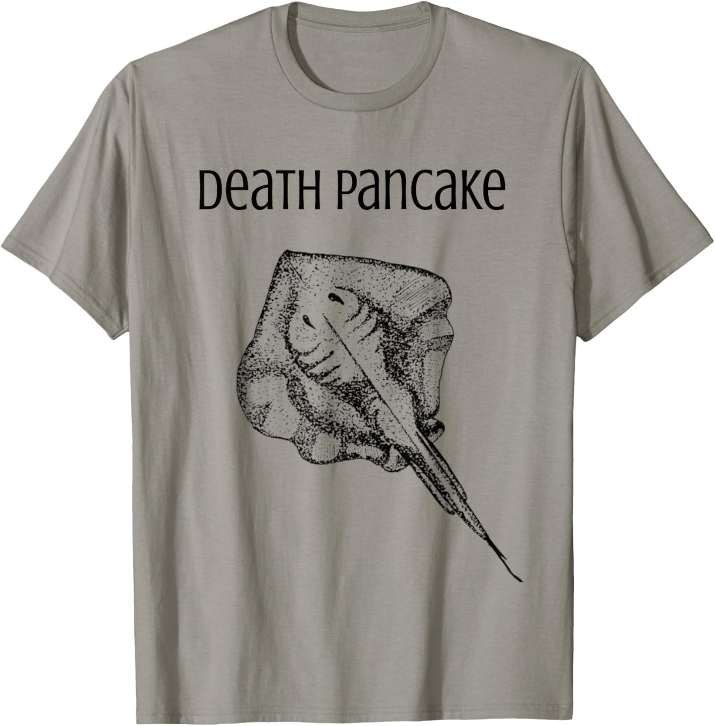 Funny Stingray Death Pancake Dumb Animal Name Stupid Joke T-Shirt - T-Shirt | Sand