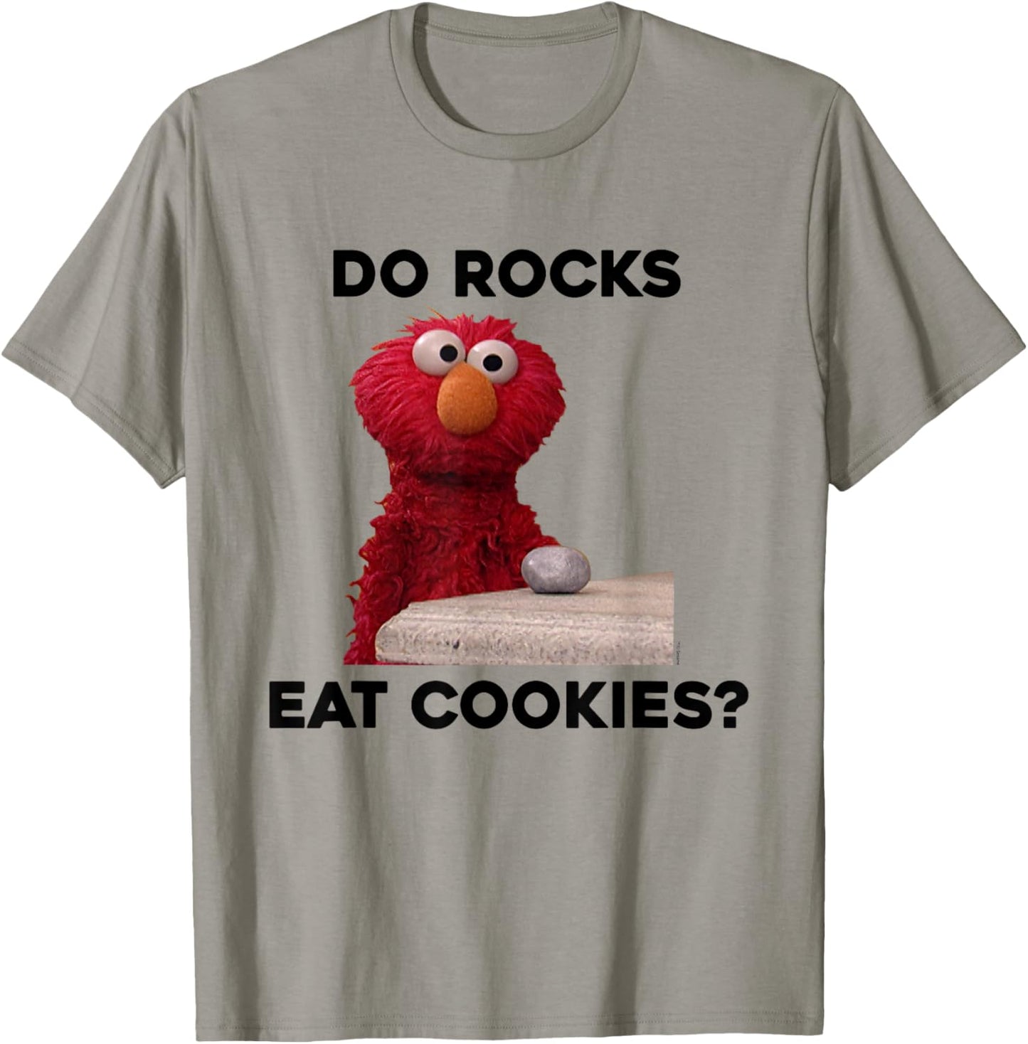 Sesame Street Elmo Do Rocks Eat Cookies? T-Shirt - T-Shirt | Sand