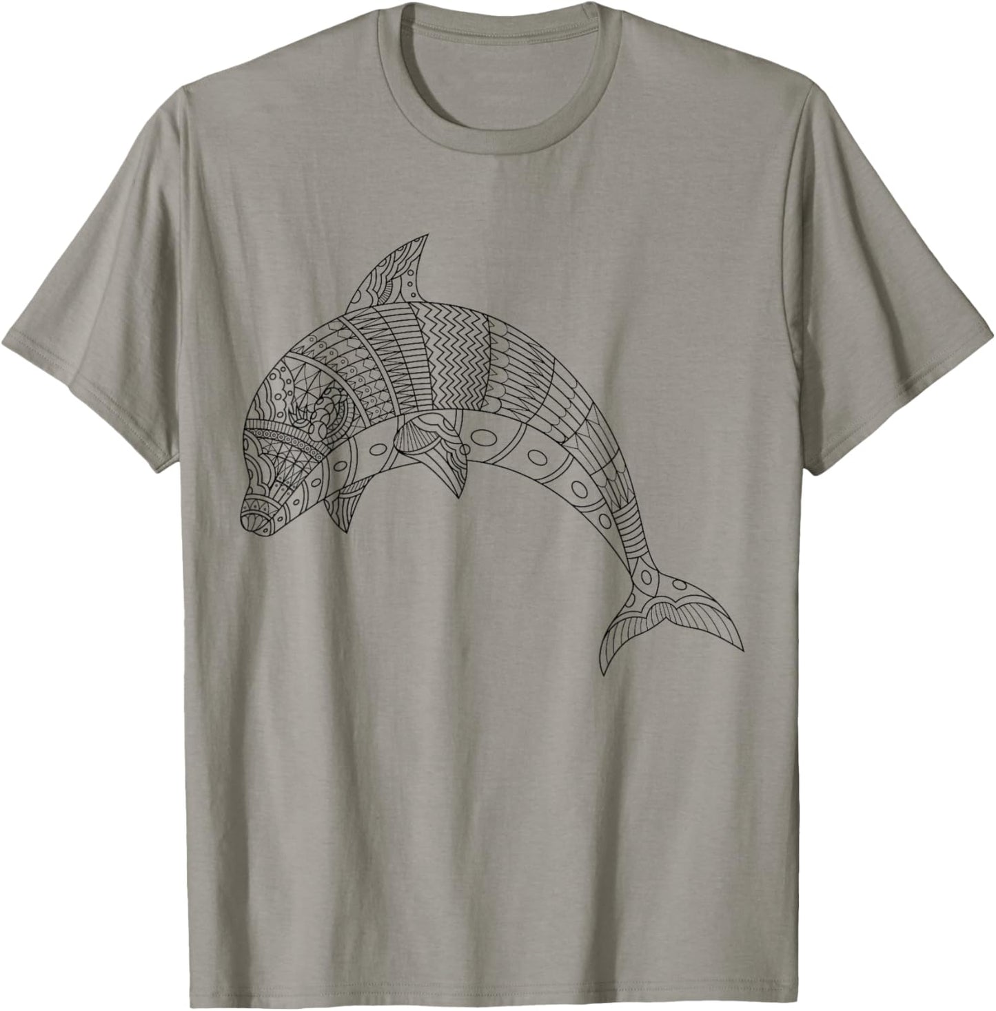 Cute dolphin to paint and color in for children T-Shirt - T-Shirt | Sand