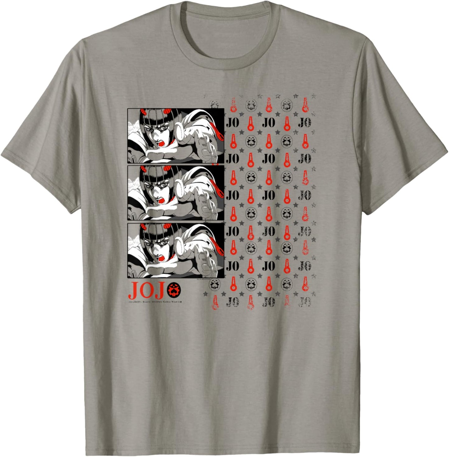 JoJo's Bizarre Adventure Pt 5 Bruno Bucciarati Zippers Anime T-Shirt - T-Shirt | Sand