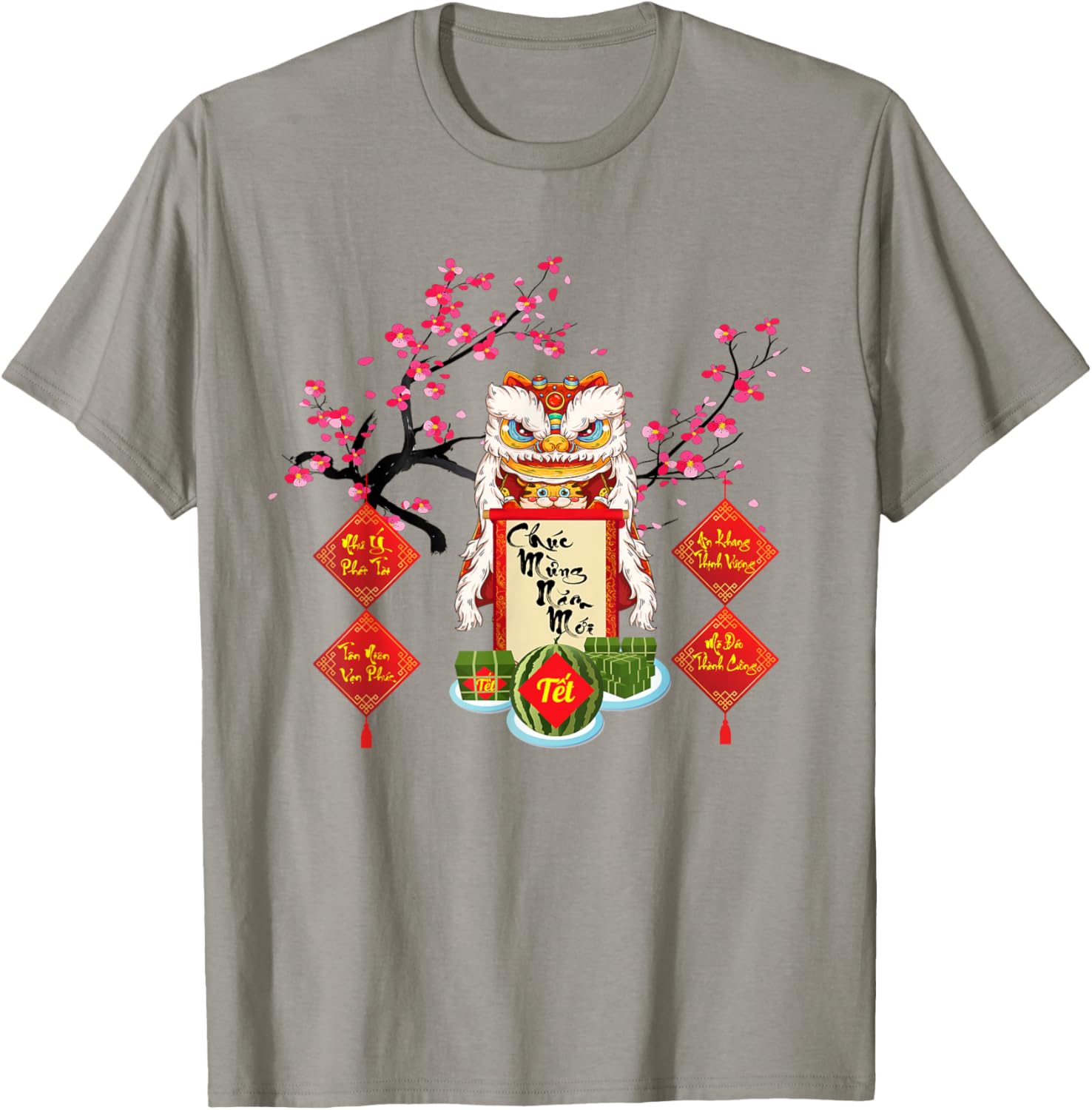 Chuc Mung Nam Moi 2022 Tiger Vietnamese Lunar New Year 2022 T-Shirt - T-Shirt | Sand