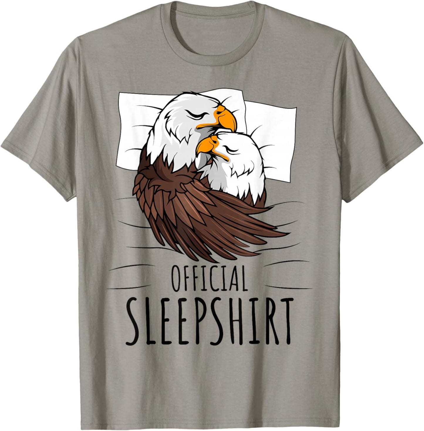 Bald Eagle Patriotic Official Sleepshirt T-Shirt - T-Shirt | Sand