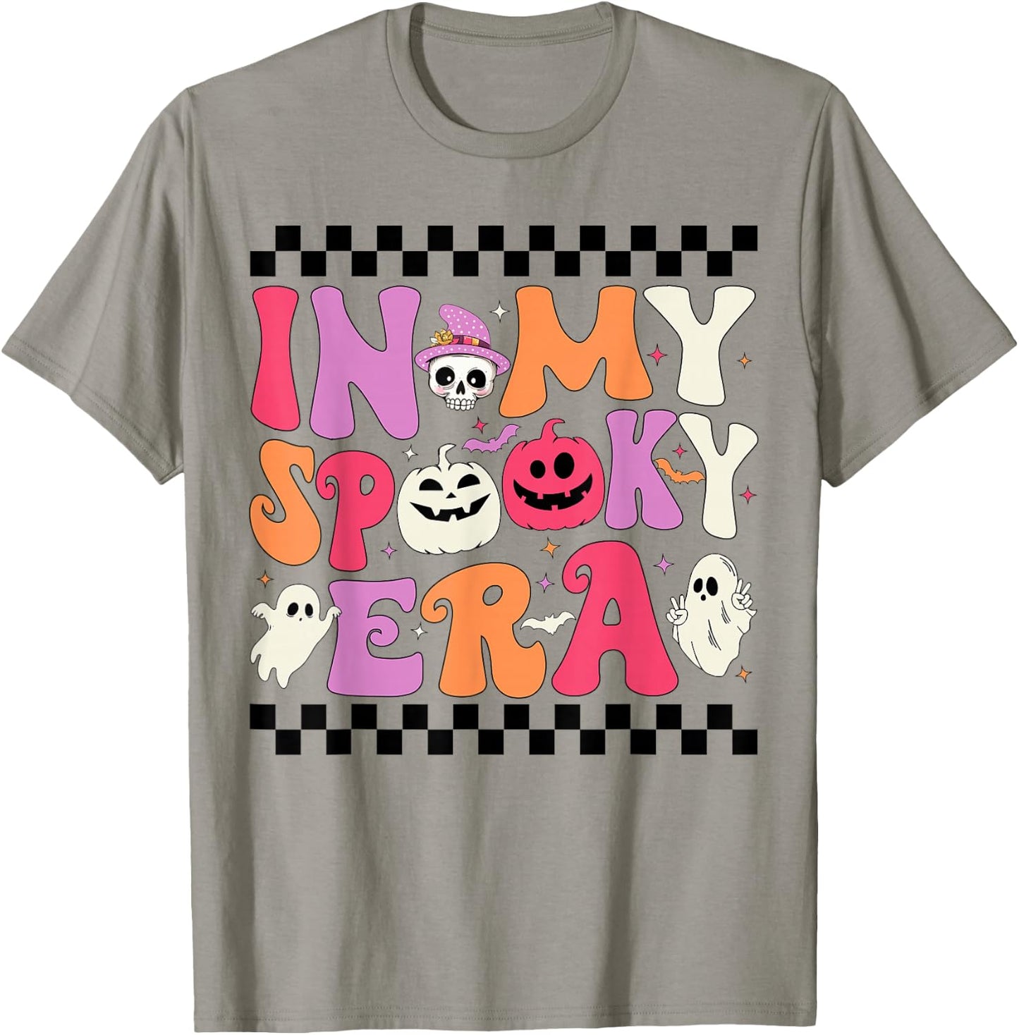 In My Spooky Era Halloween Ghost Groovy Hippie Halloween T-Shirt - T-Shirt | Sand