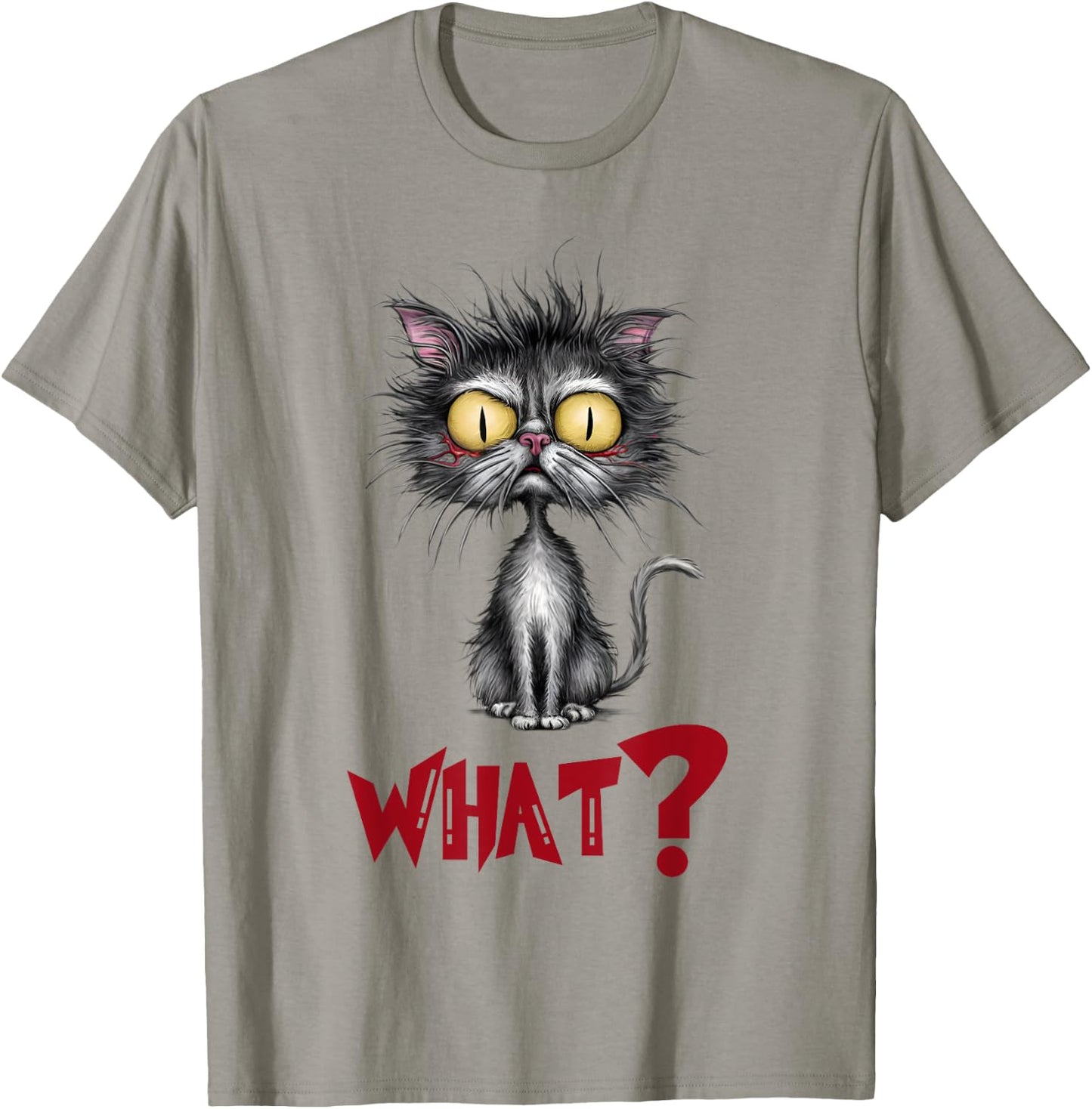 Cat What? Funny Cat Meme Women T-Shirt - T-Shirt | Sand