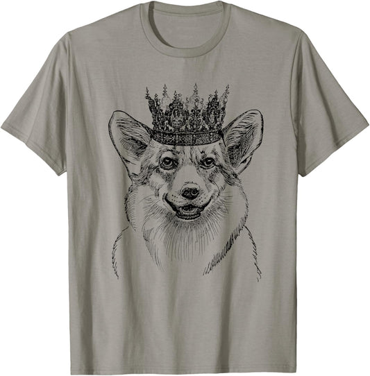 British Corgi Dog Queen Crown Queens Platinum Jubilee Women T-Shirt - T-Shirt | Sand