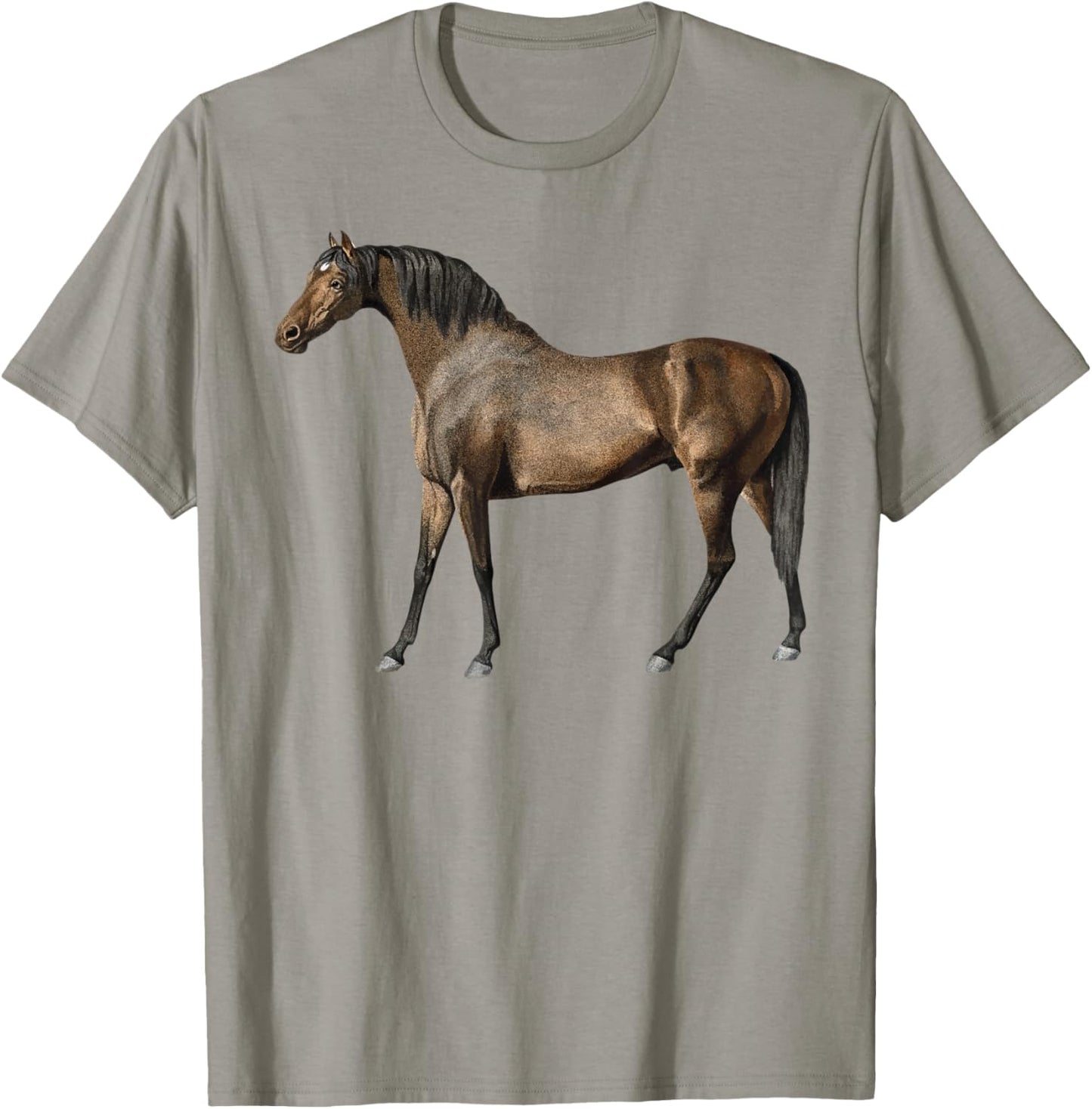 Red black Horses Horseback Riding Horse Lovers Flowers 2021 T-Shirt - T-Shirt | Sand