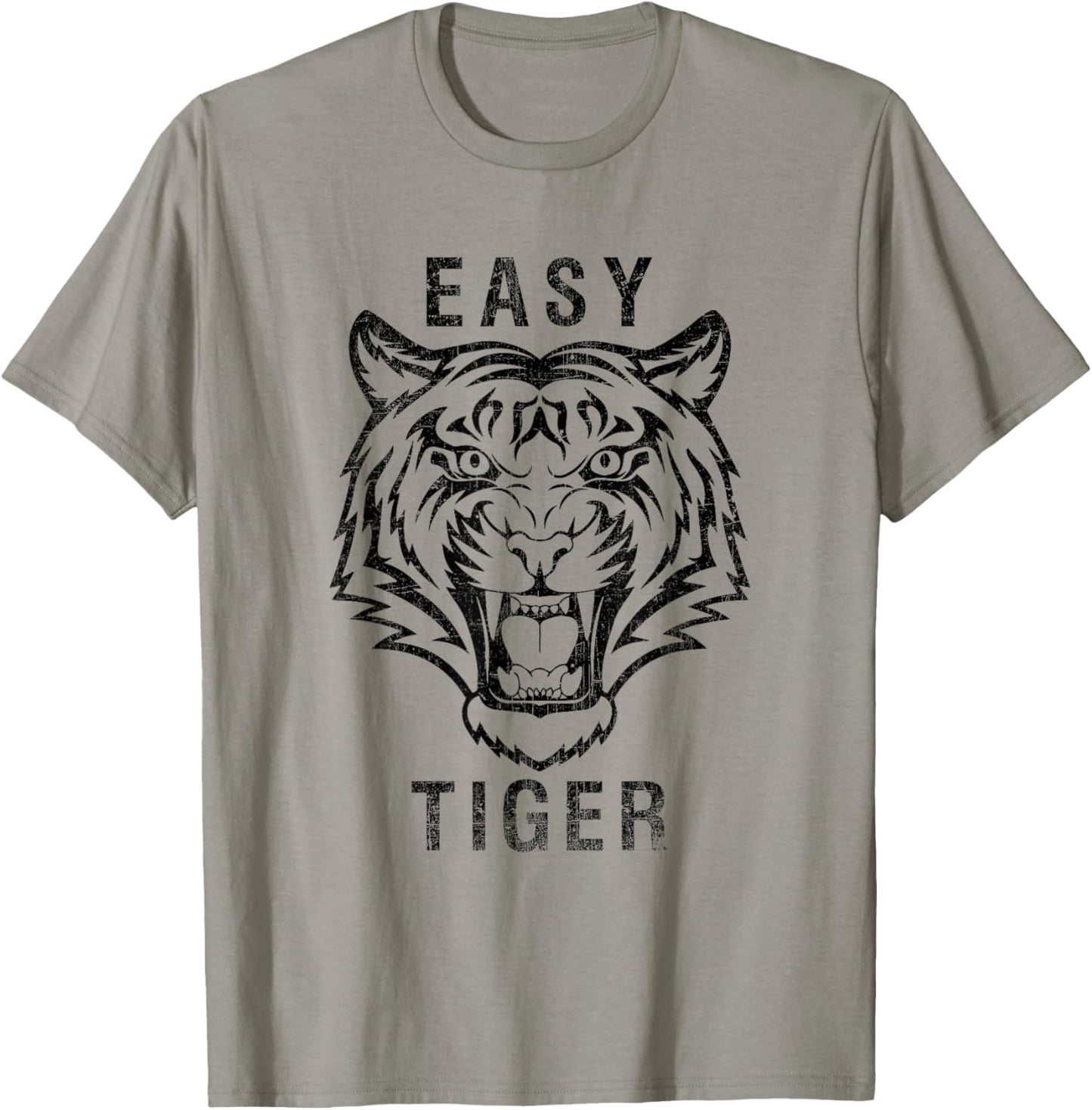 Easy Tiger Cool Tiger Face - Animal Print for Tiger Lovers T-Shirt - T-Shirt | Sand