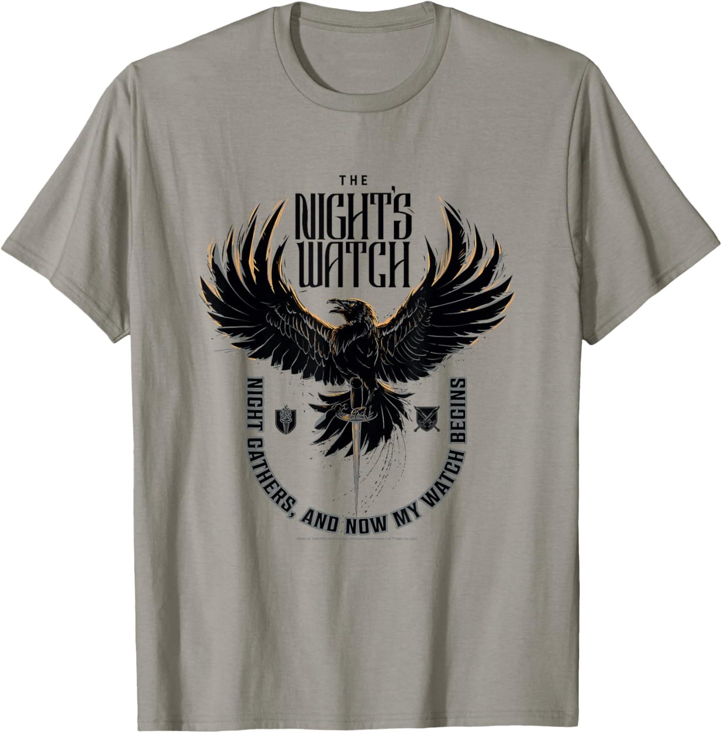 Game of Thrones The Night's Watch Crow T-Shirt - T-Shirt | Sand