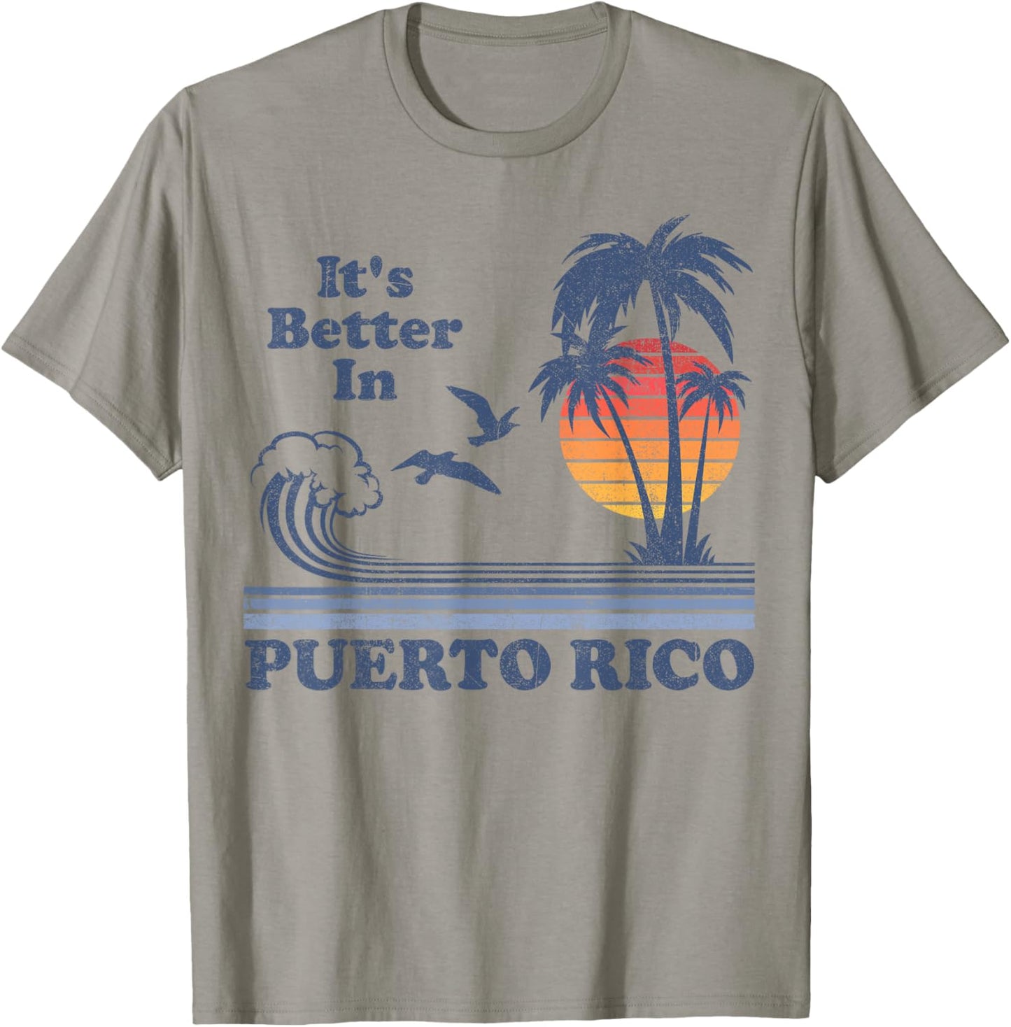 It's Better In Puerto Rico Beach Retro Vintage 80's 70's Women Kids T-Shirt - T-Shirt | Sand