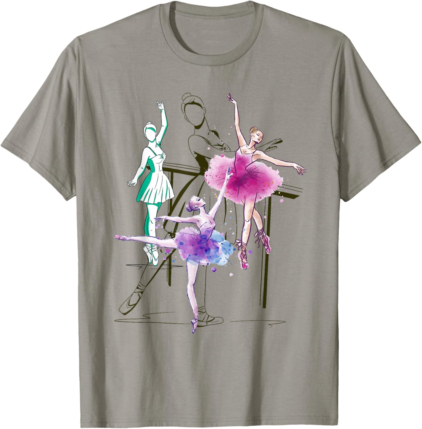 En Pointe Dancer Girls Women Ballerina Dance Ballet T-Shirt - T-Shirt | Sand