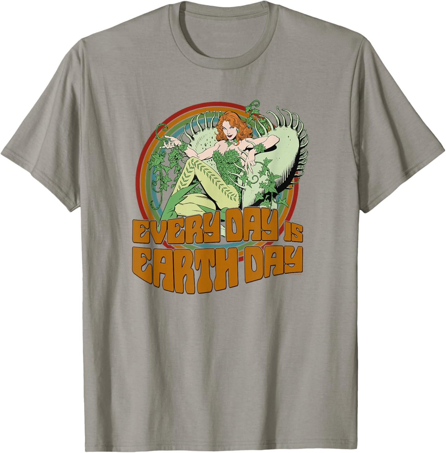 DC Comics Poison Ivy Retro Earth Day T-Shirt - T-Shirt | Sand