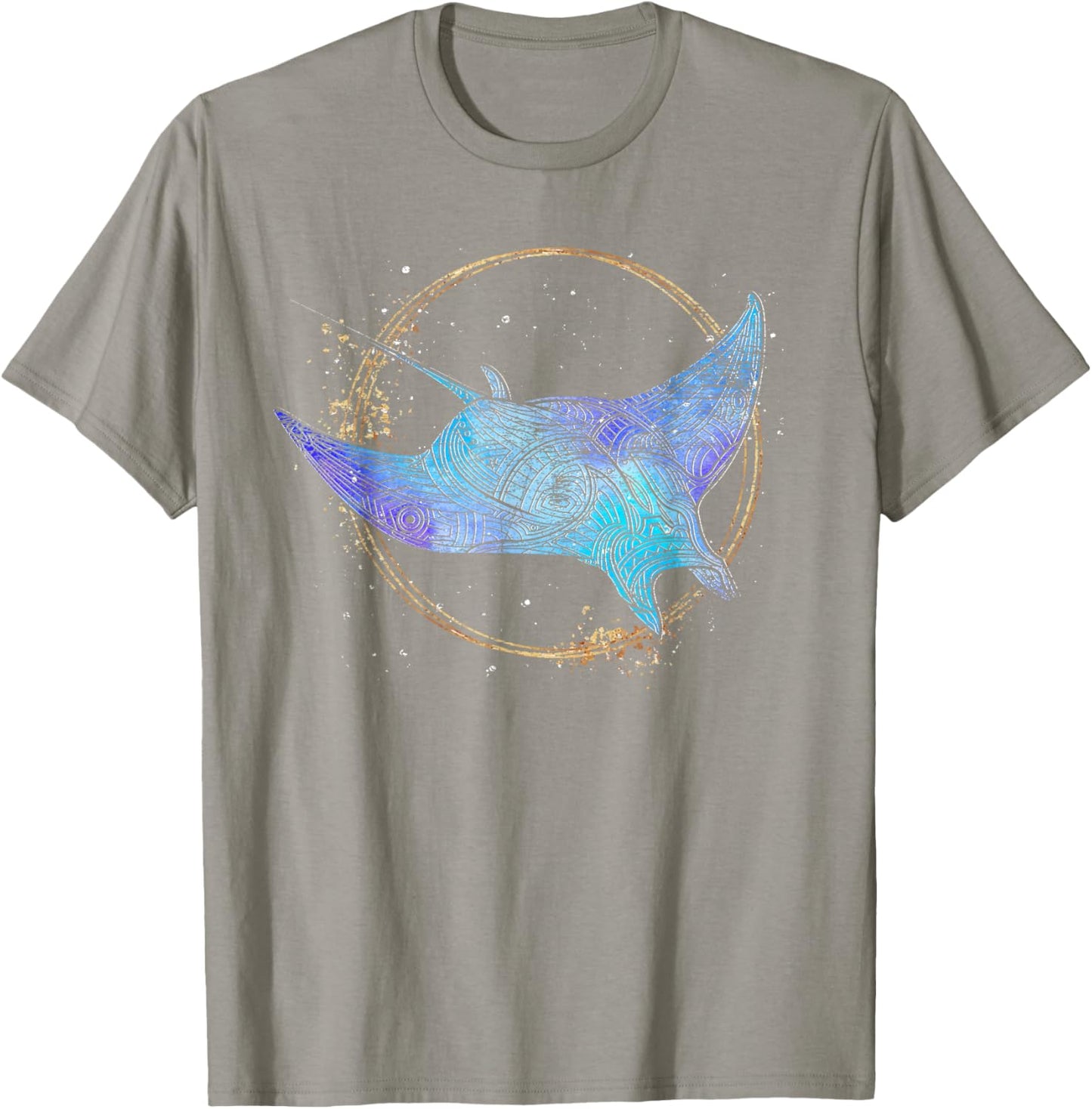 Ocean Animal Lover Hawaiian Tattoo Stingray Manta Ray T-Shirt - T-Shirt | Sand
